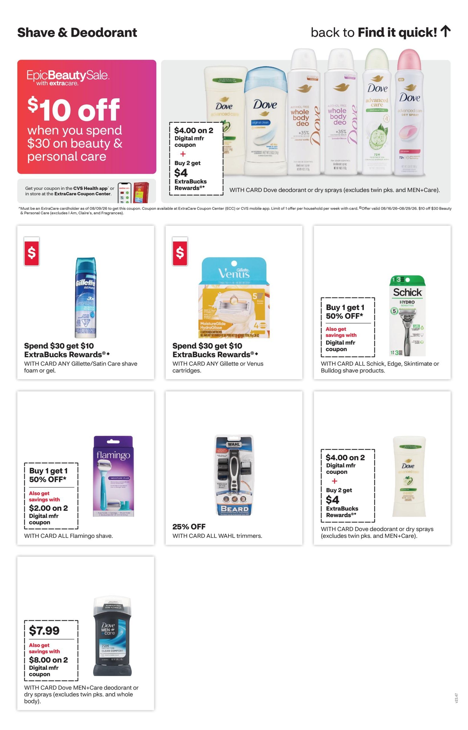 CVS Pharmacy (Fayetteville–Raleigh Area, NC) Weekly Ad August 16 - 22, 2026