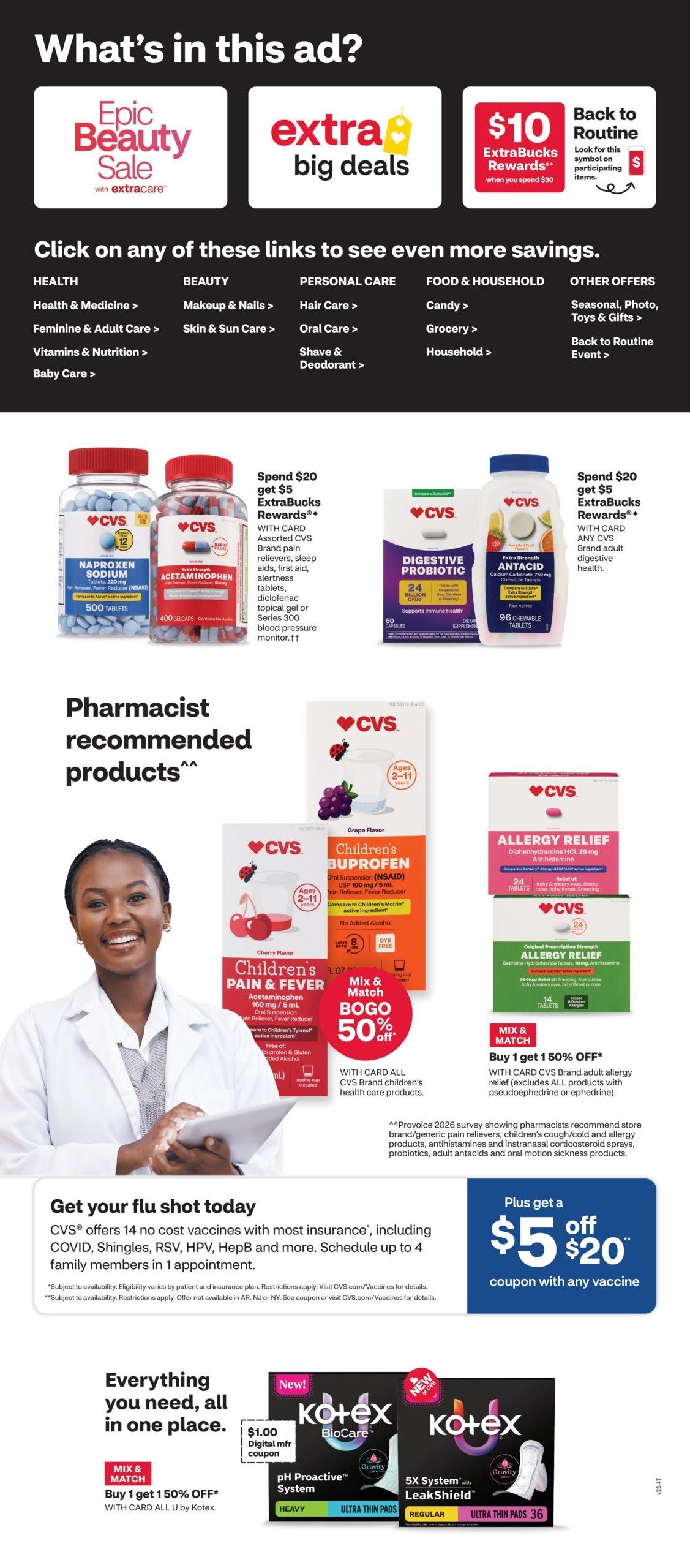 CVS Pharmacy (Fayetteville–Raleigh Area, NC) Weekly Ad August 16 - 22, 2026