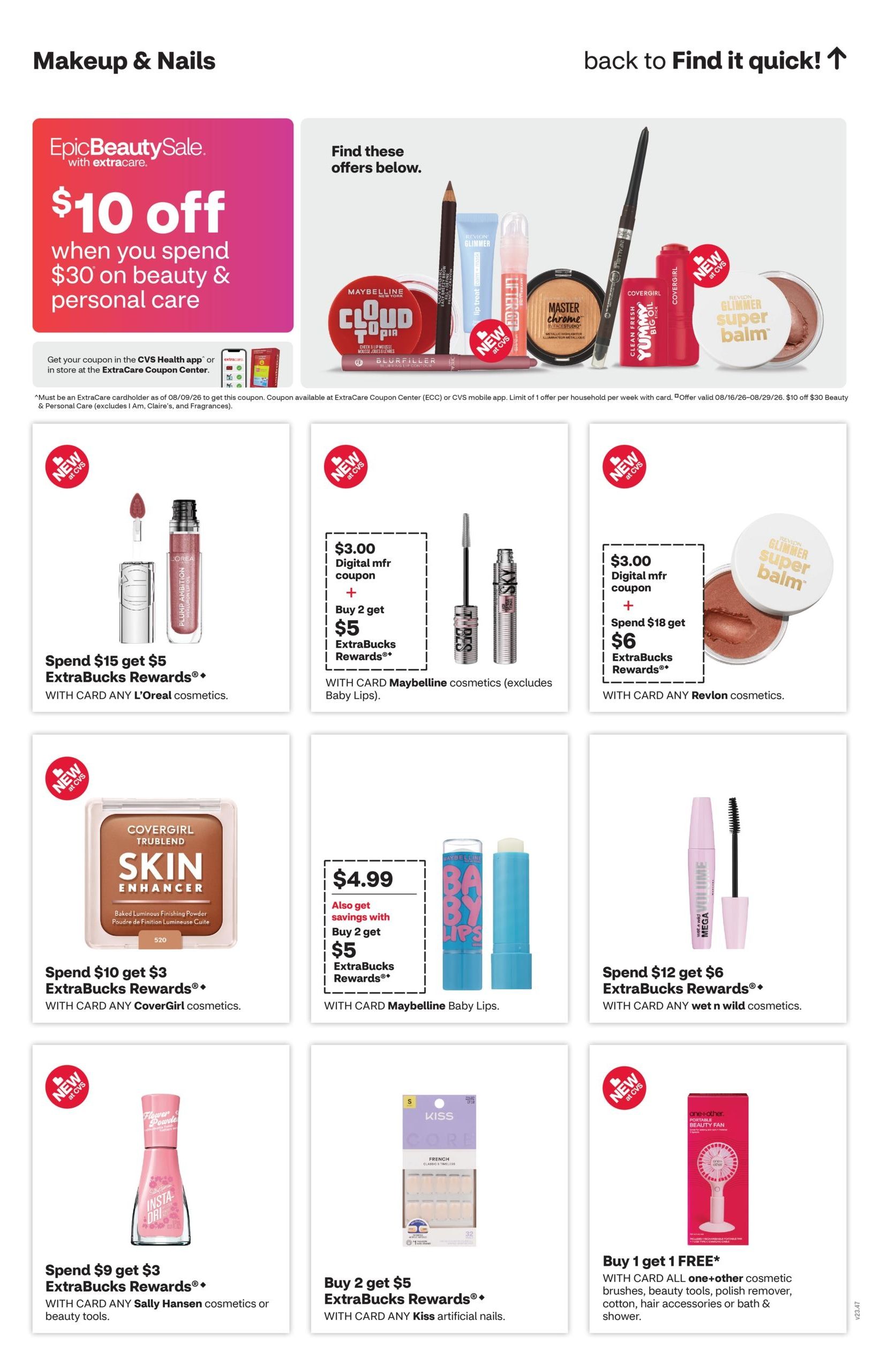CVS Pharmacy (Fayetteville–Raleigh Area, NC) Weekly Ad August 16 - 22, 2026