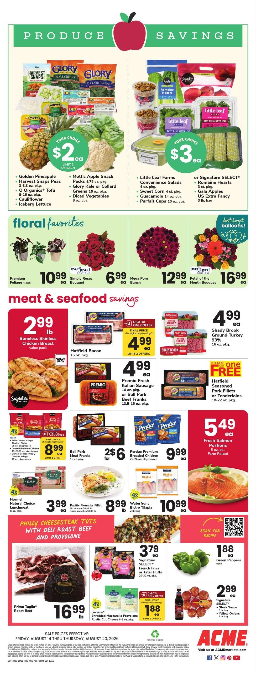 Acme Markets (Dover Area, DE) Weekly Ad August 14 - 20, 2026