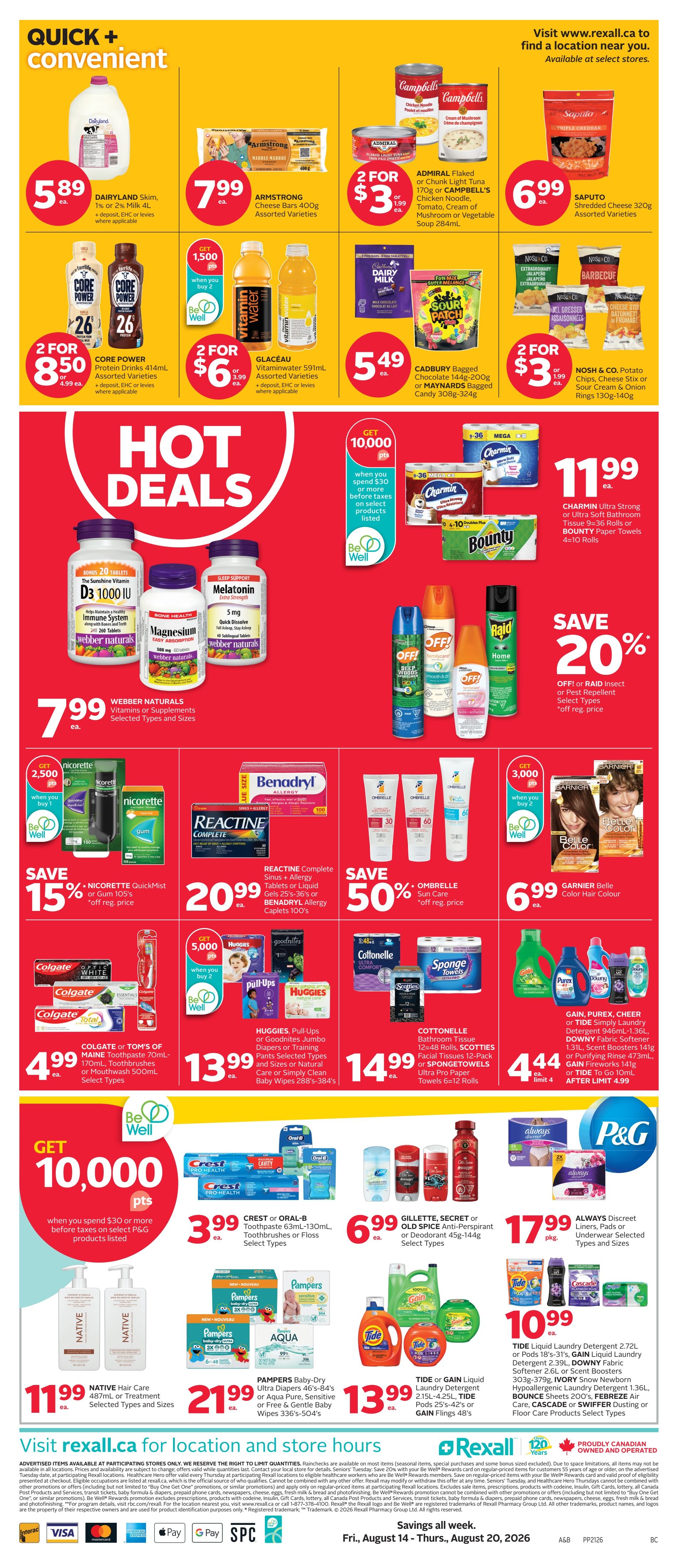 Rexall (BC) Flyer August 14 to 20