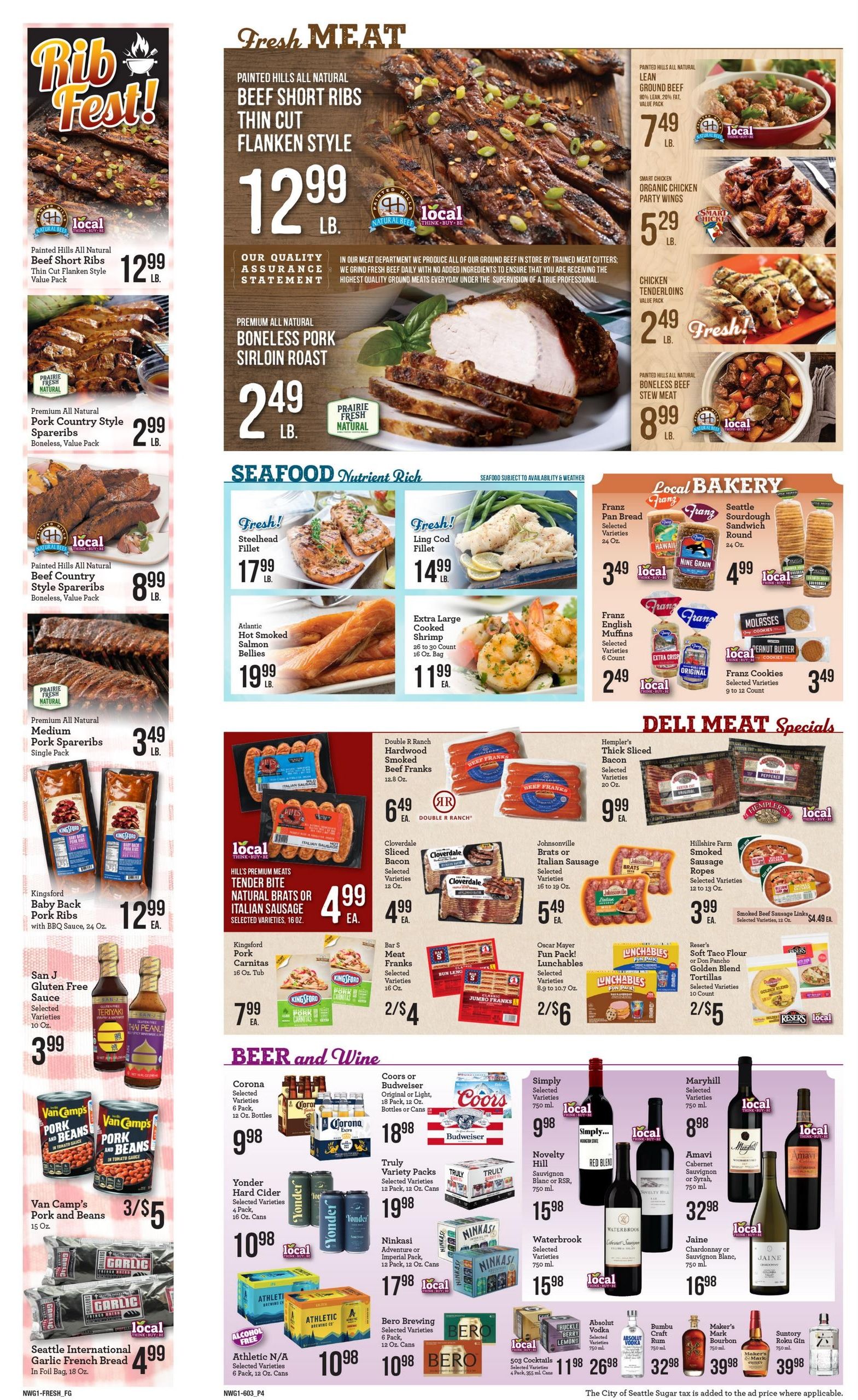 West Seattle Thriftway (Seattle–Vashon Area, WA) Weekly Ad August 12 - 18, 2026