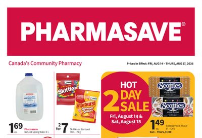 Pharmasave (ON) Flyer August 14 to 27