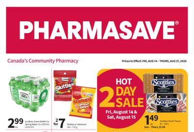 Pharmasave (West) Flyer August 14 to 27