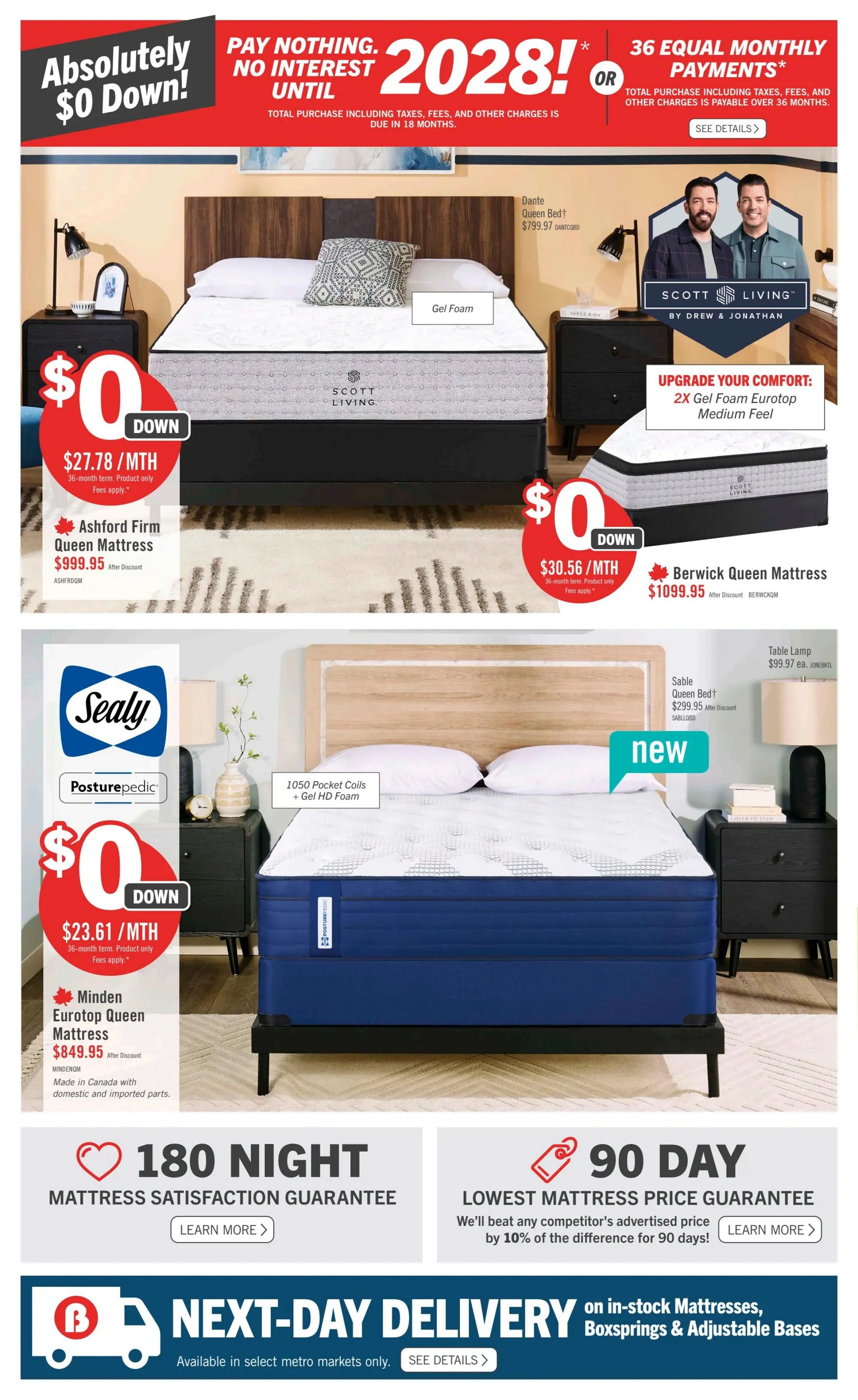 The Brick Mattress Store Flyer August 13 to 19