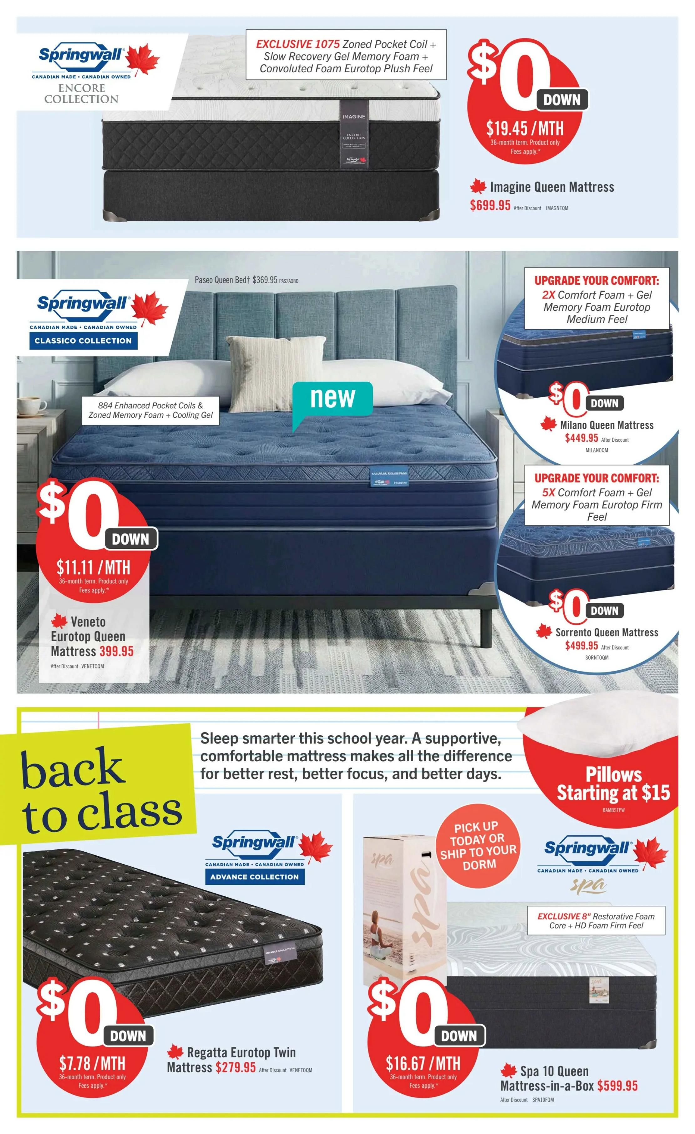 The Brick Mattress Store Flyer August 13 to 19
