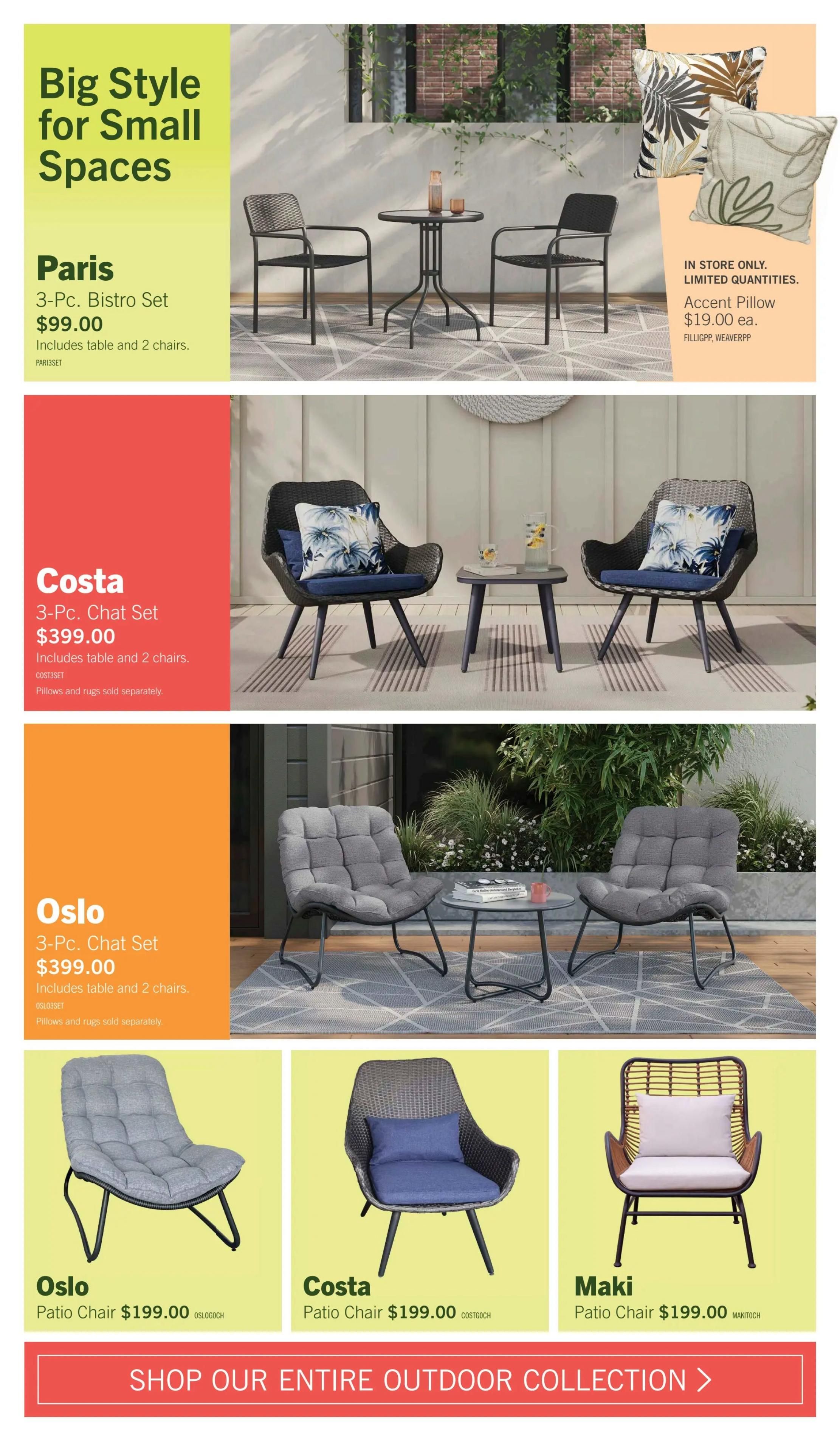 The Brick Live Outside In Style Flyer August 13 to September 24