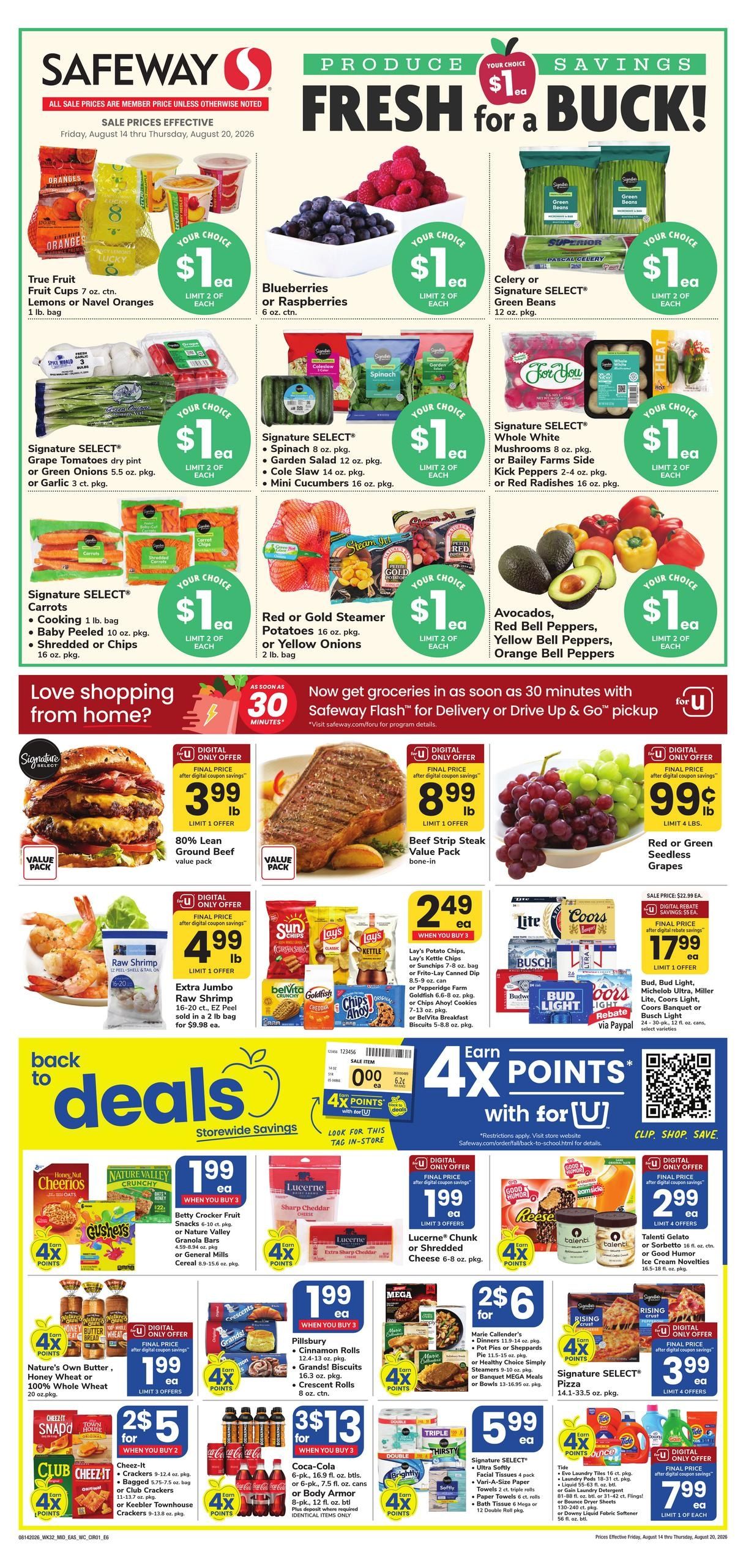 Safeway (Washington Area, DC) Weekly Ad August 14 - 20, 2026