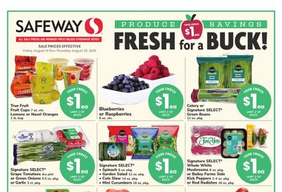 Safeway (Washington Area, DC) Weekly Ad August 14 - 20, 2026