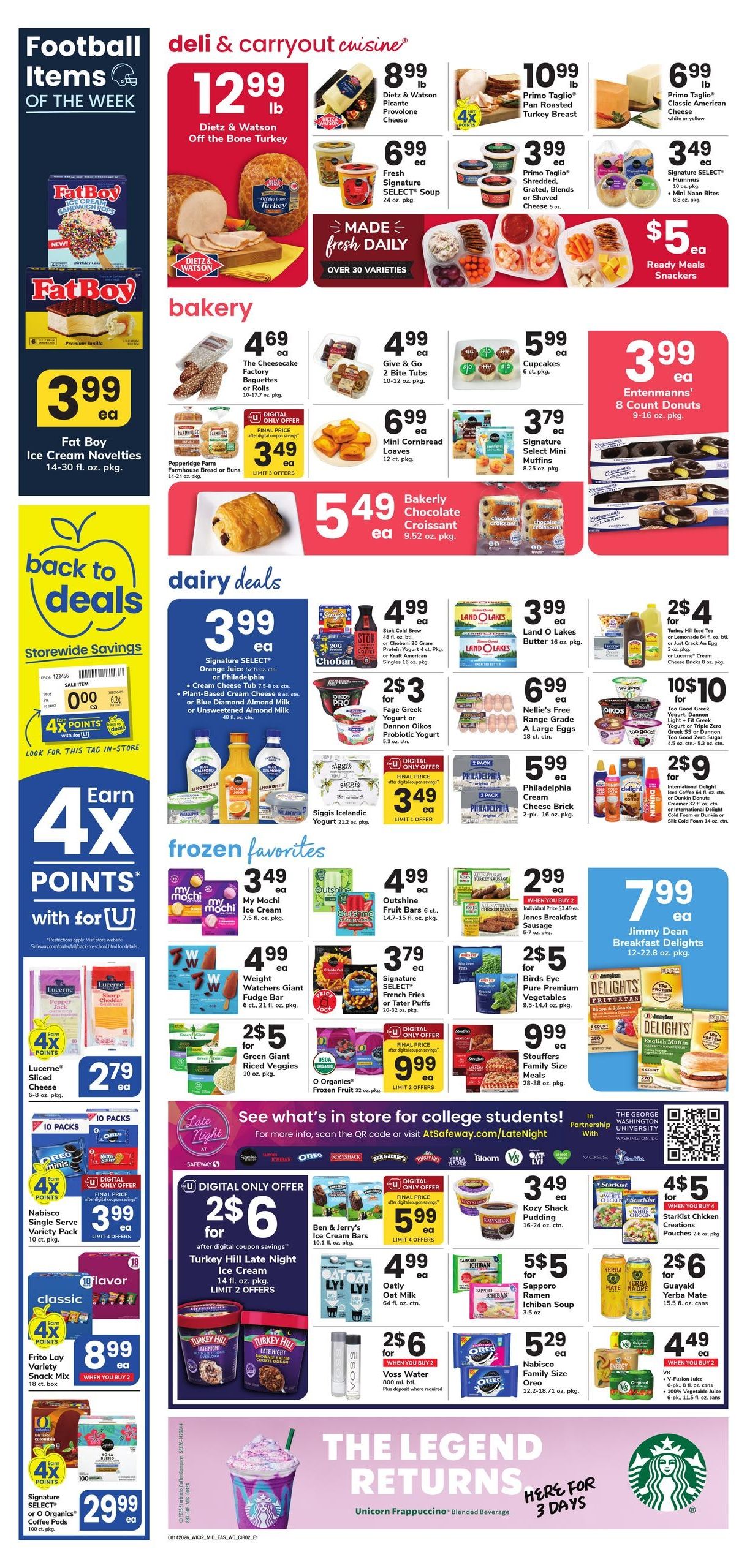 Safeway (Washington Area, DC) Weekly Ad August 14 - 20, 2026