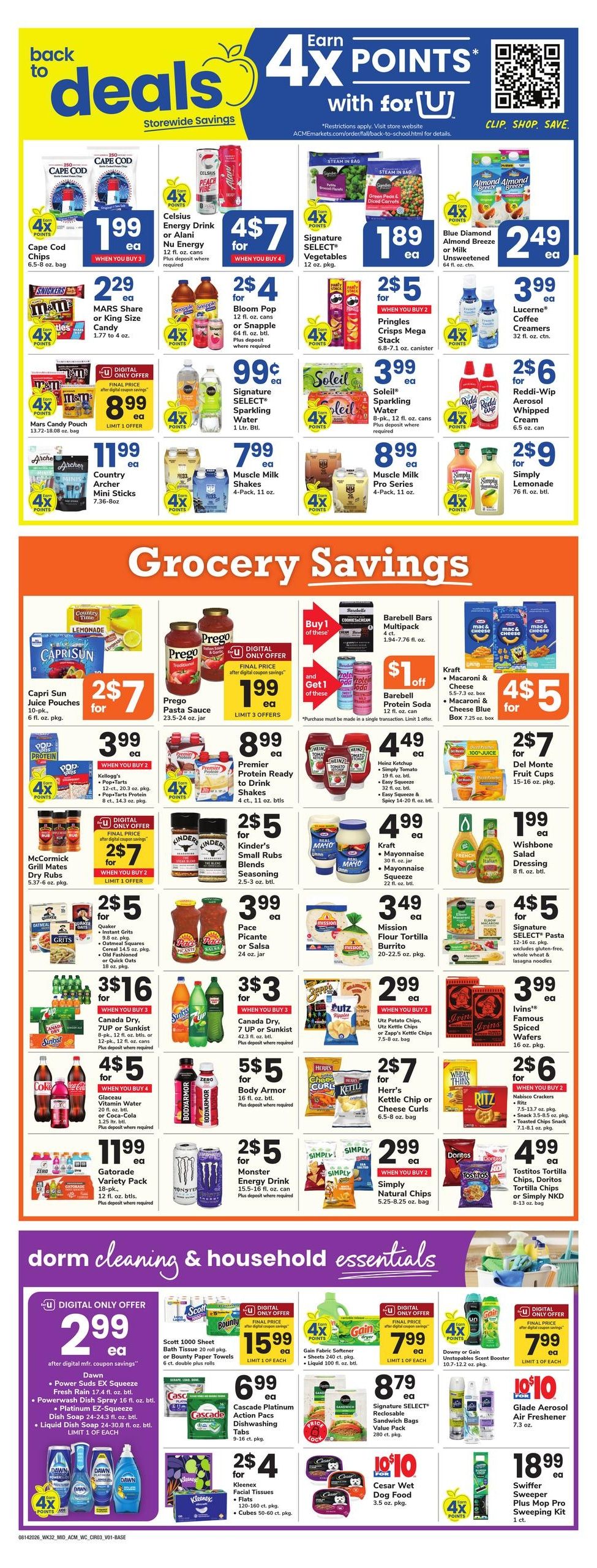 Acme Markets (Baltimore–Annapolis Area, MD) Weekly Ad August 14 - 20, 2026