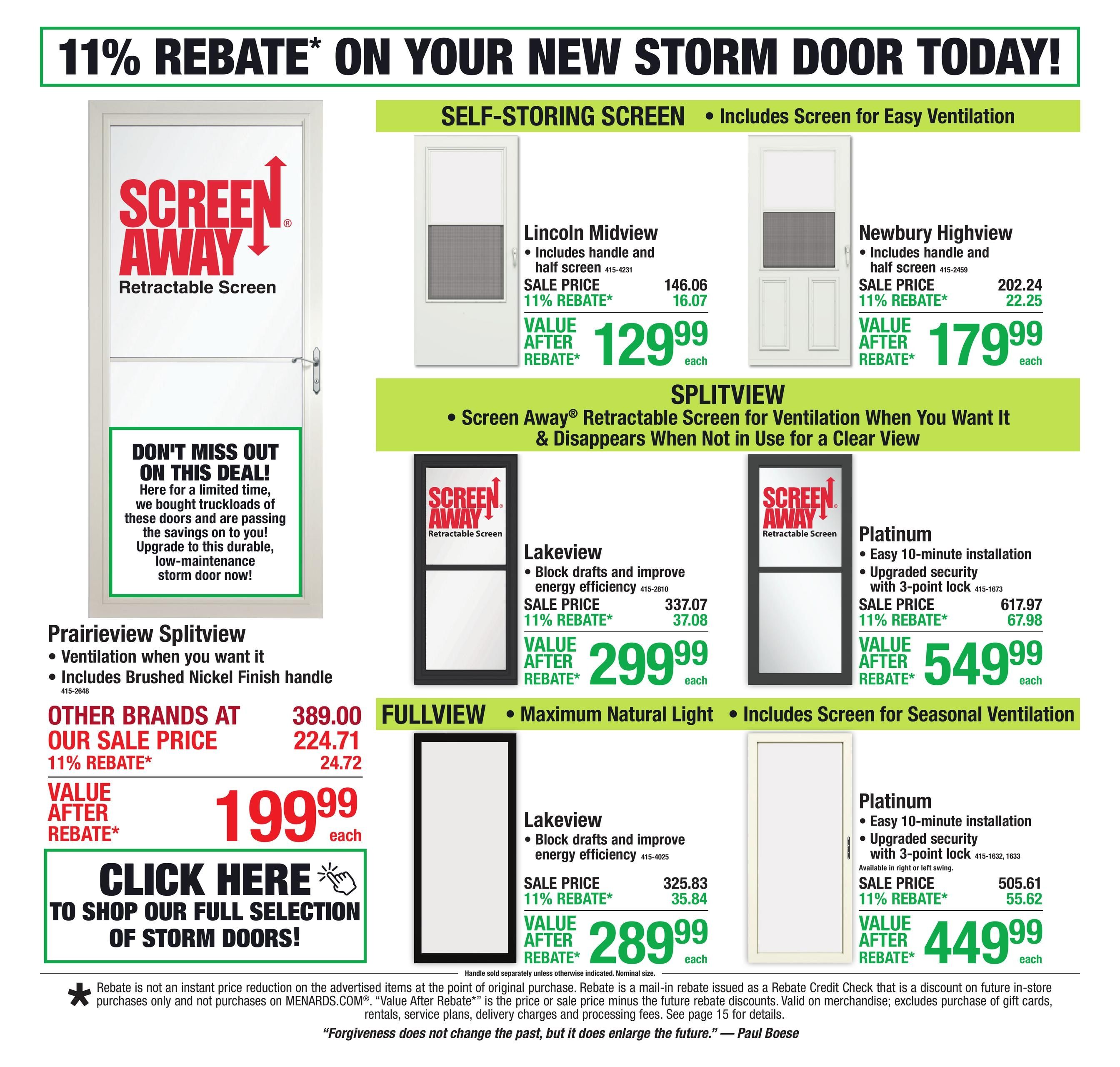Menards (Detroit–Sterling Heights Area, MI) 11% Rebate Sale Weekly Ad August 13 - 24, 2026