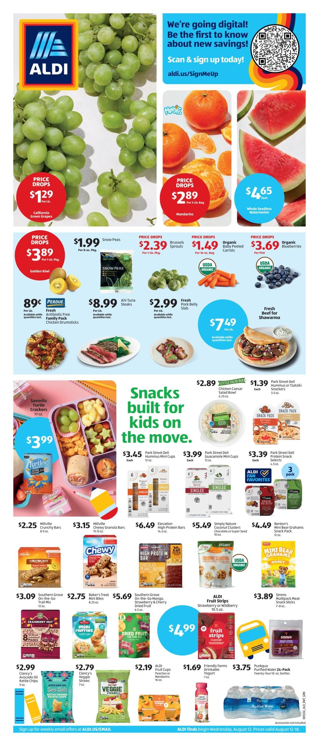 ALDI (New Bedford–Manlius Area, IL) Weekly Ad August 12 - 18, 2026