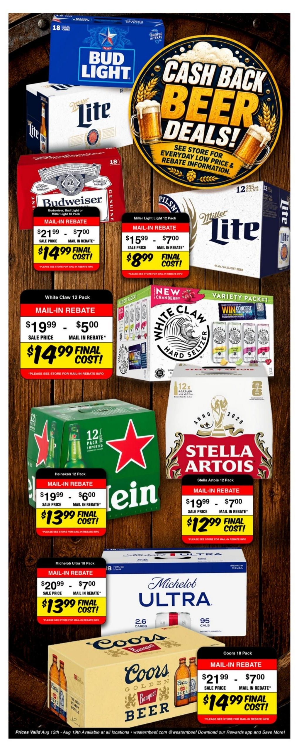Western Beef (Elizabeth Area, NJ) Weekly Ad August 13 - 19, 2026
