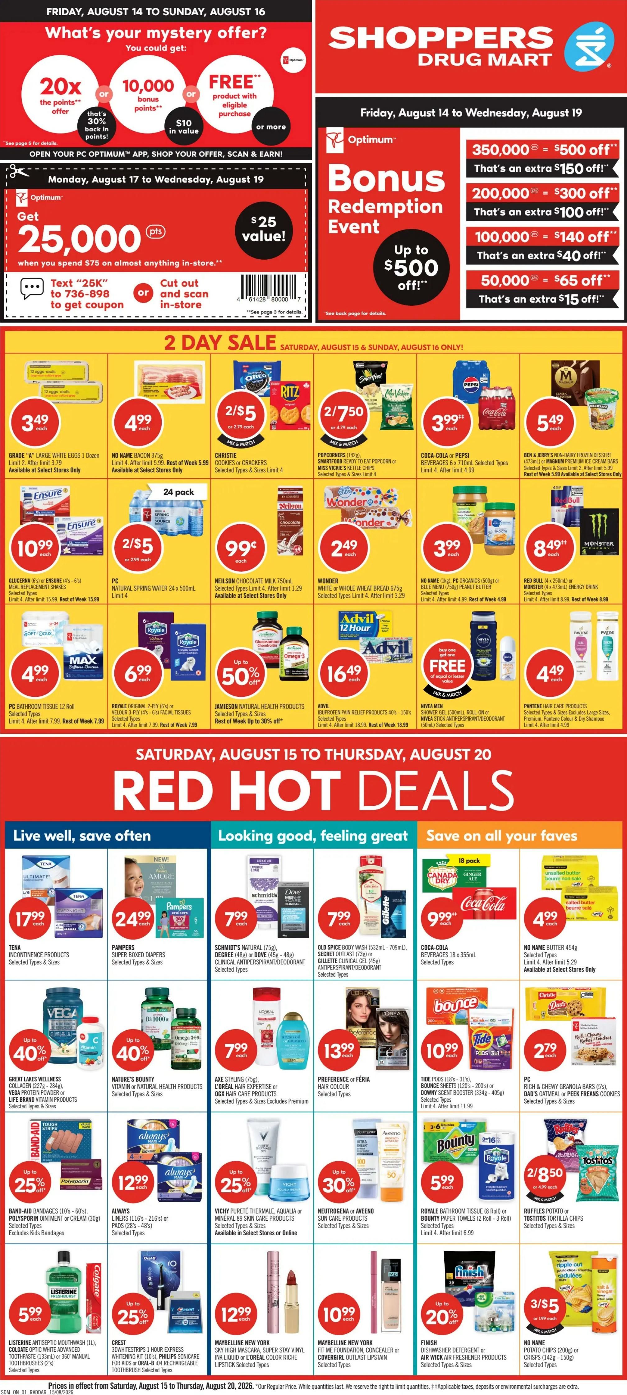 Shoppers Drug Mart (ON) Flyer August 15 to 20