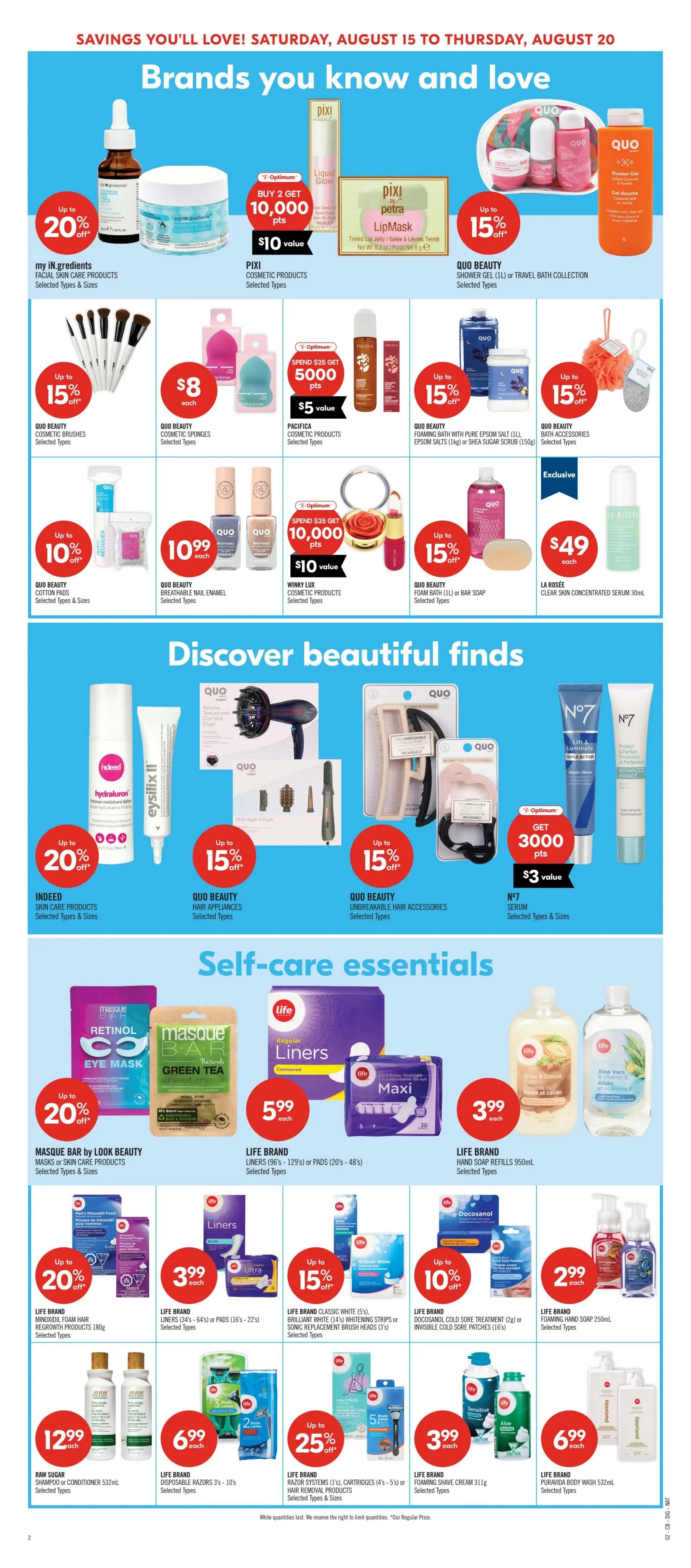 Shoppers Drug Mart (Atlantic) Flyer August 15 to 20