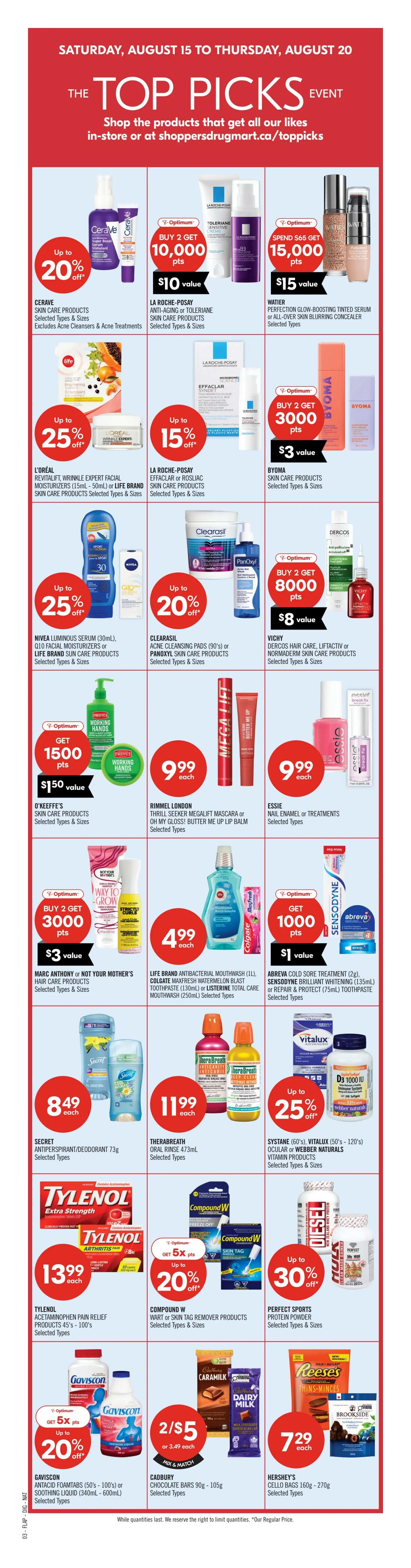 Shoppers Drug Mart (Atlantic) Flyer August 15 to 20