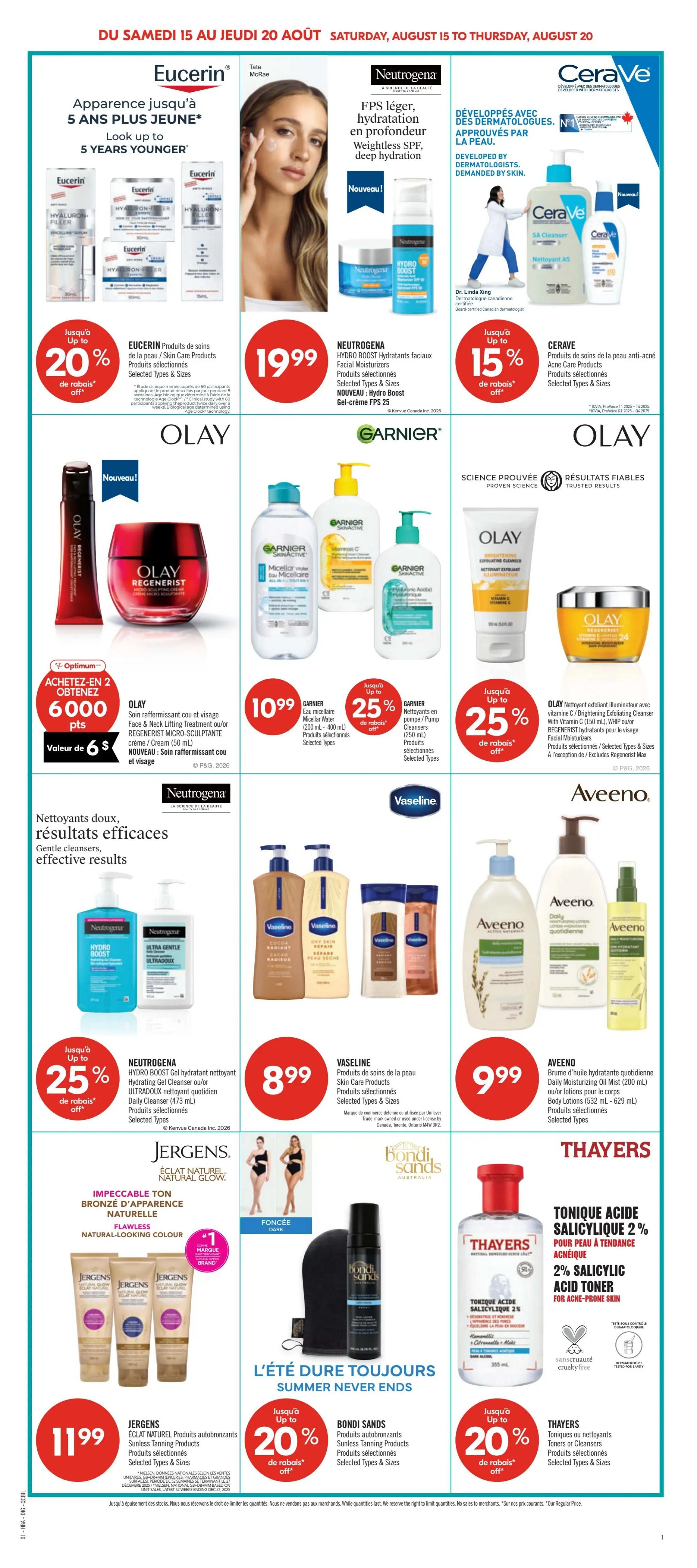 Pharmaprix Flyer August 15 to 20