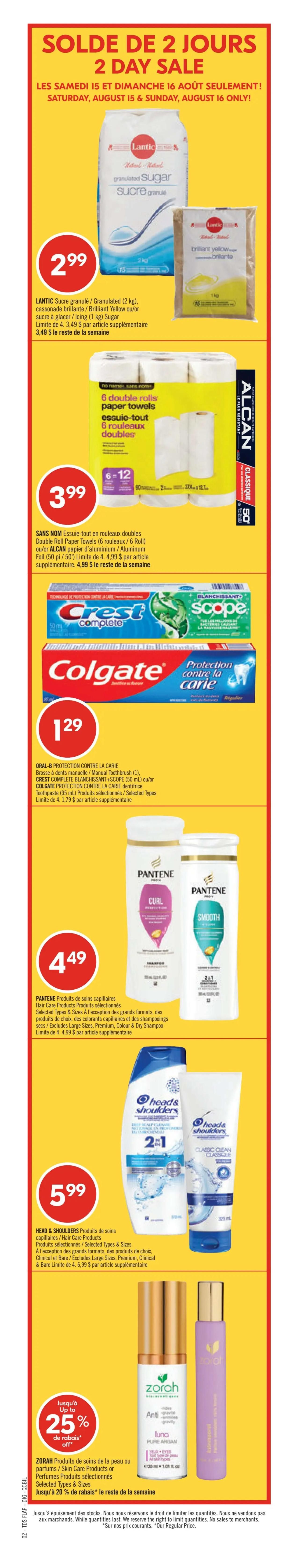Pharmaprix Flyer August 15 to 20