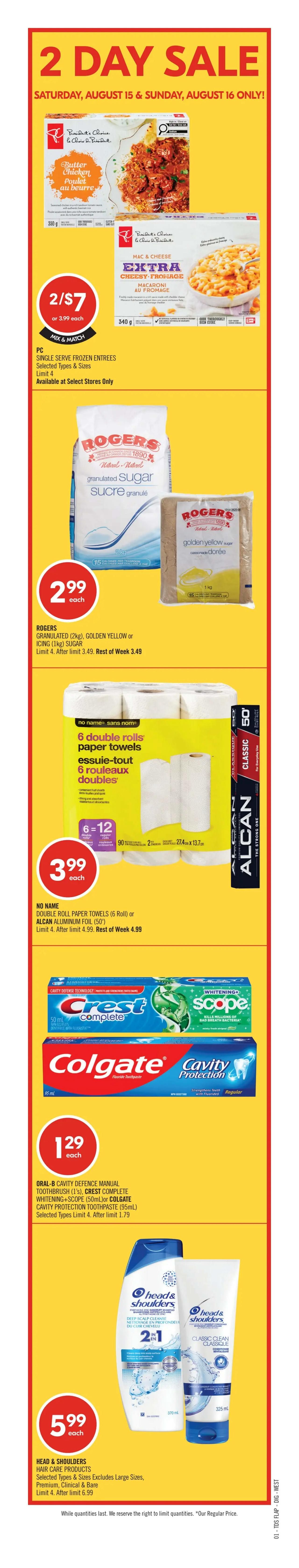 Shoppers Drug Mart (West) Flyer August 15 to 20