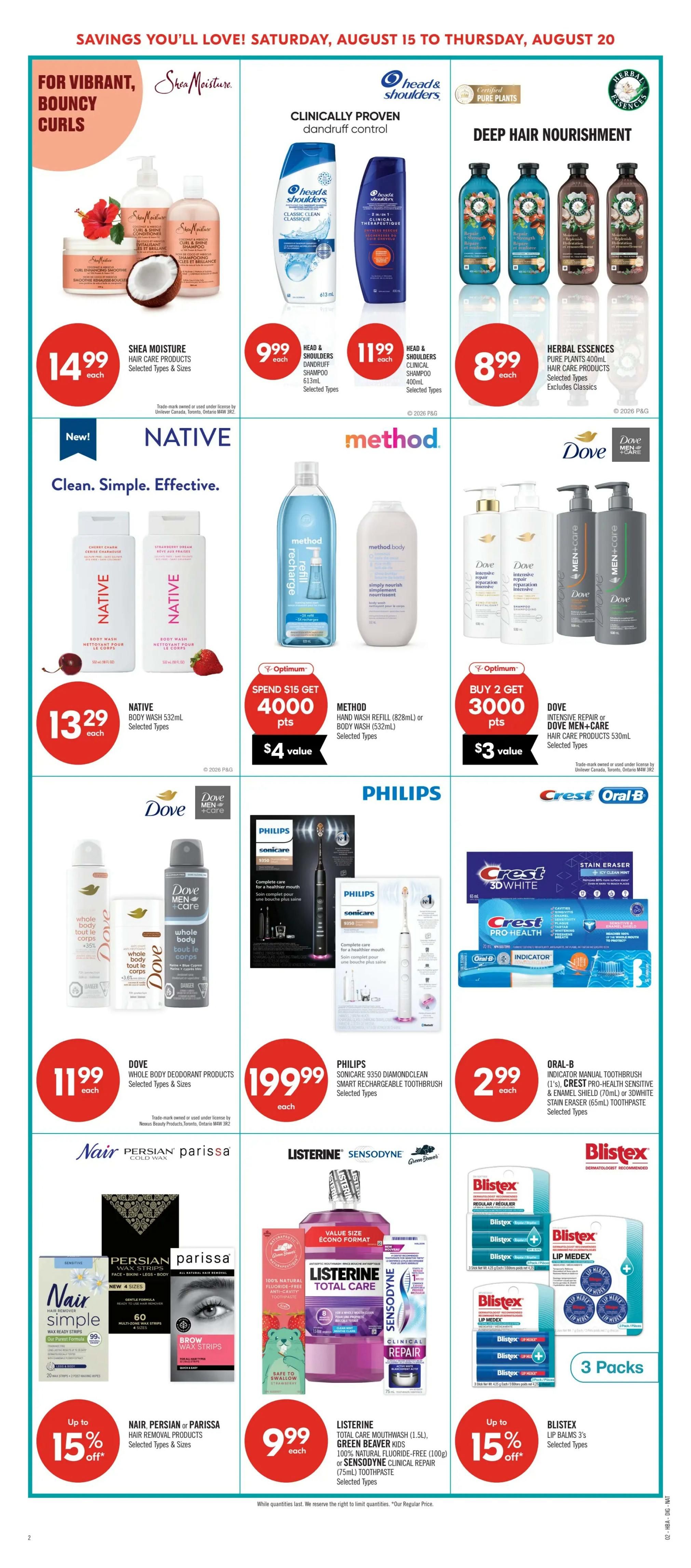 Shoppers Drug Mart (West) Flyer August 15 to 20