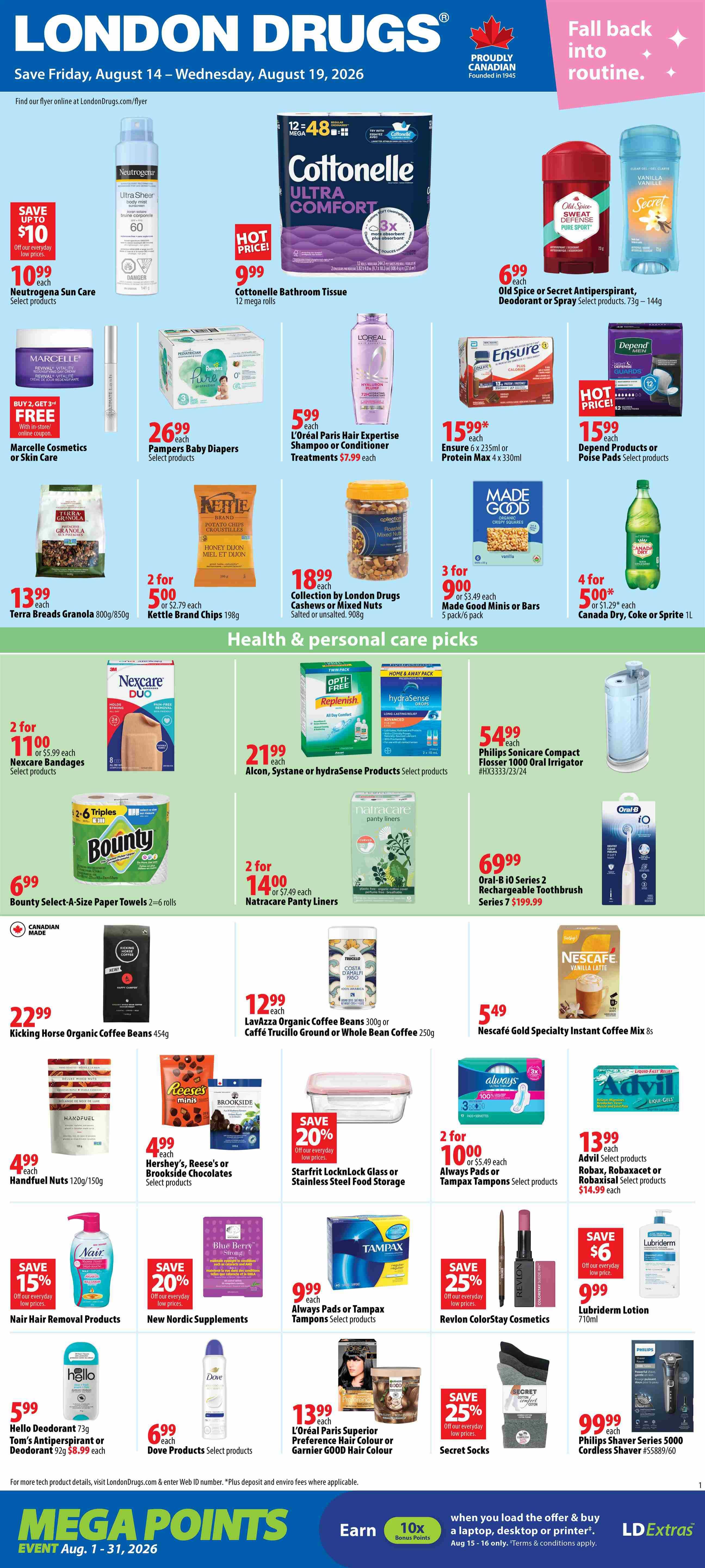 London Drugs Weekly Flyer August 14 to 19
