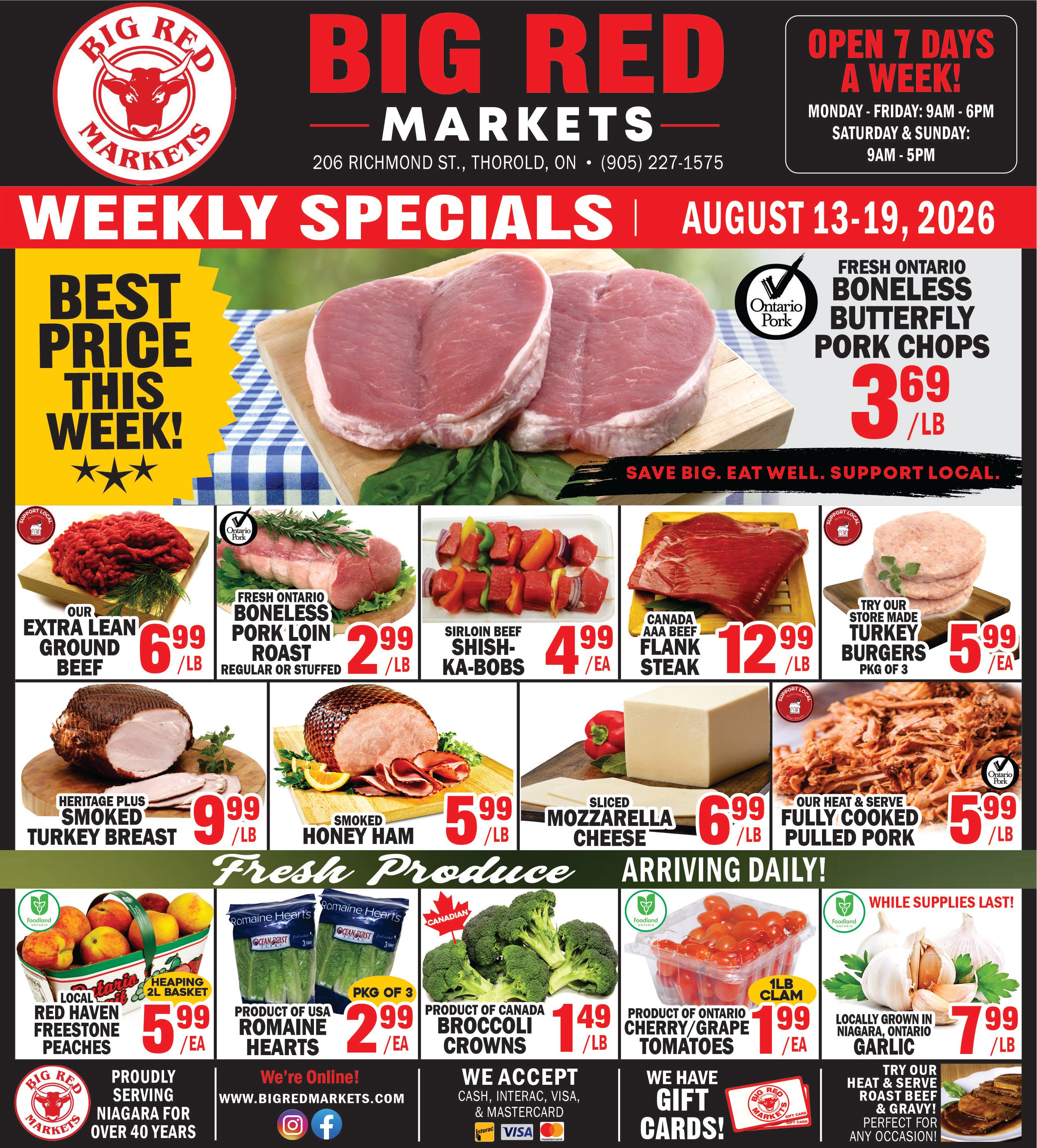 Big Red Markets Flyer August 13 to 19