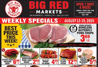 Big Red Markets Flyer August 13 to 19