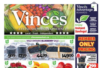 Vince's Market Flyer August 13 to September 2