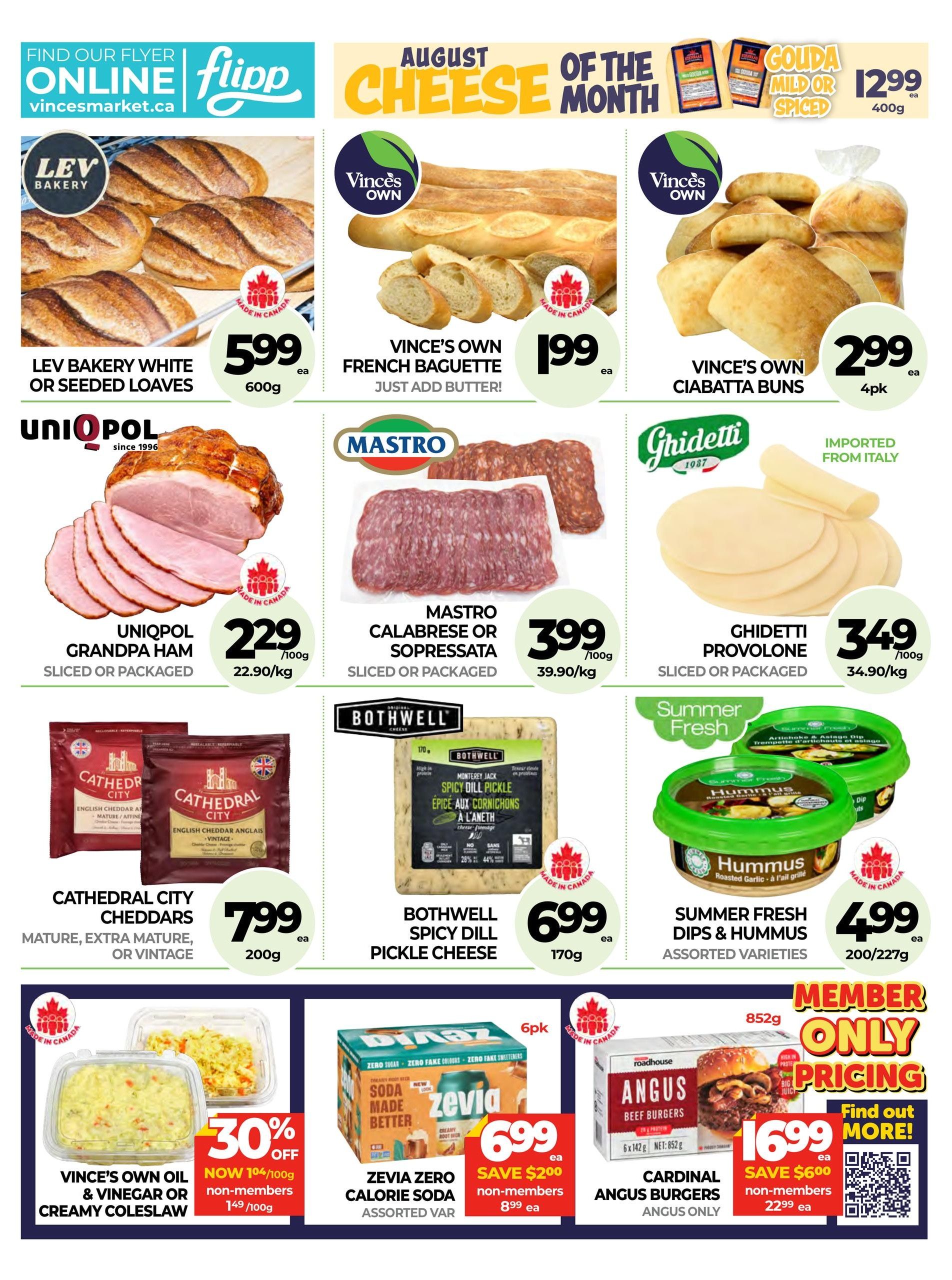 Vince's Market Flyer August 13 to September 2