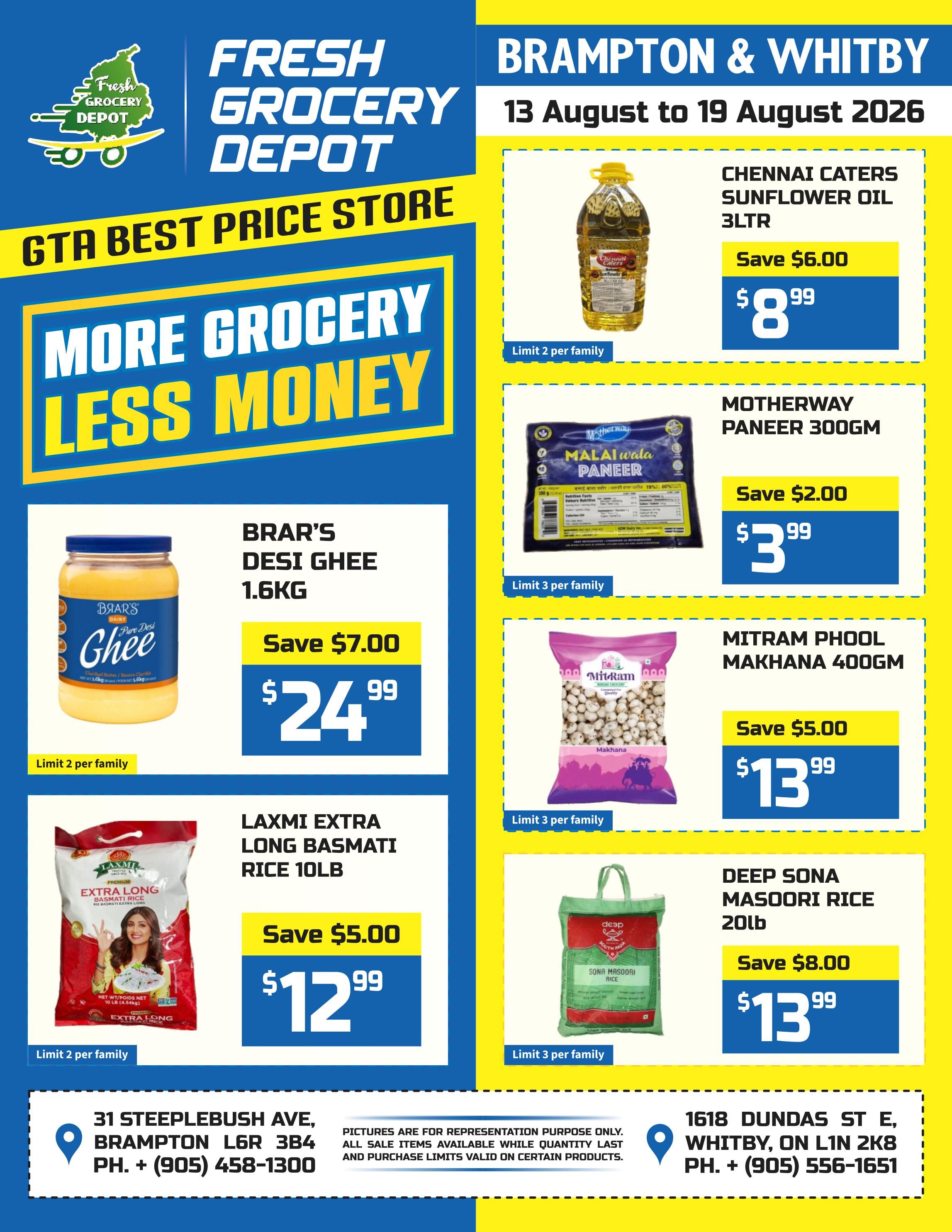 Fresh Grocery Depot Flyer August 13 to 19