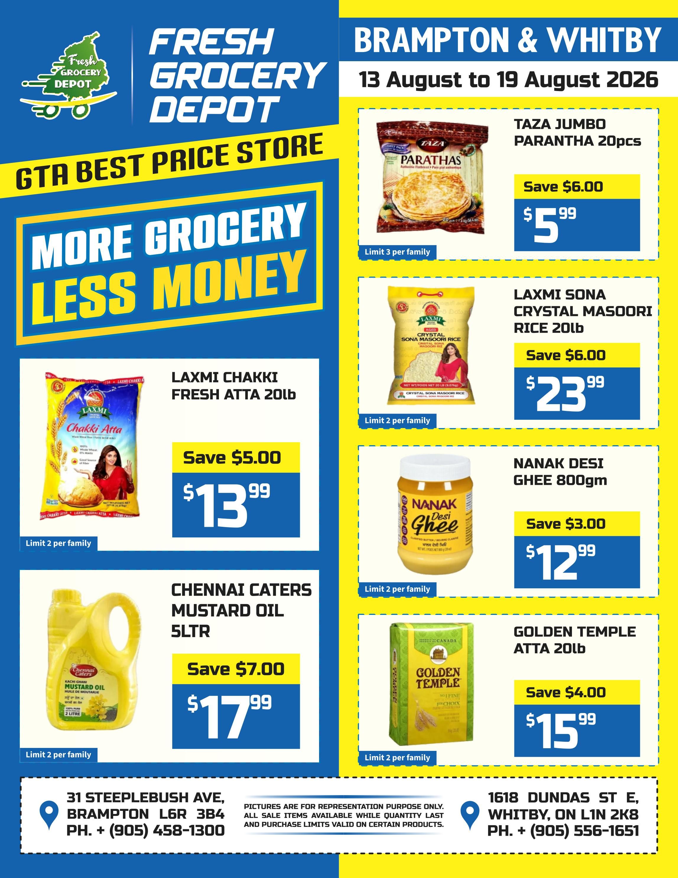 Fresh Grocery Depot Flyer August 13 to 19