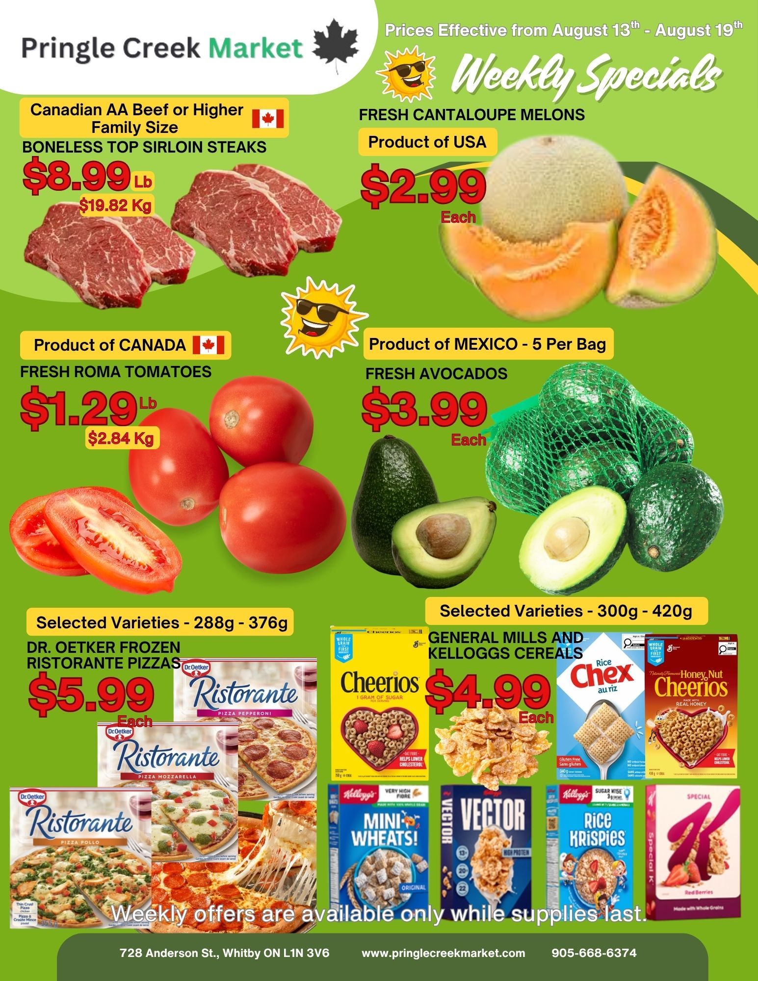 Pringle Creek Market Flyer August 13 to 19