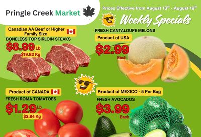 Pringle Creek Market Flyer August 13 to 19