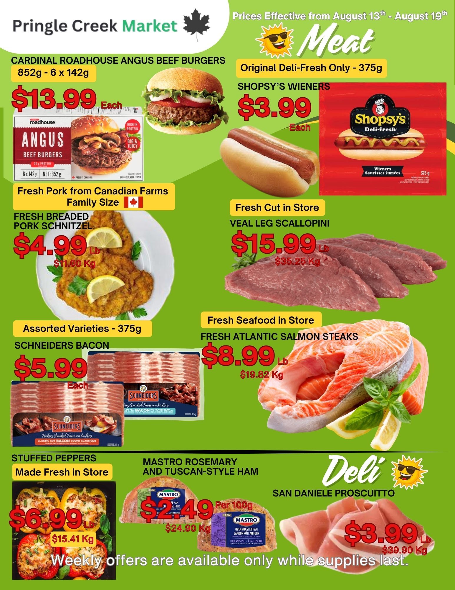 Pringle Creek Market Flyer August 13 to 19