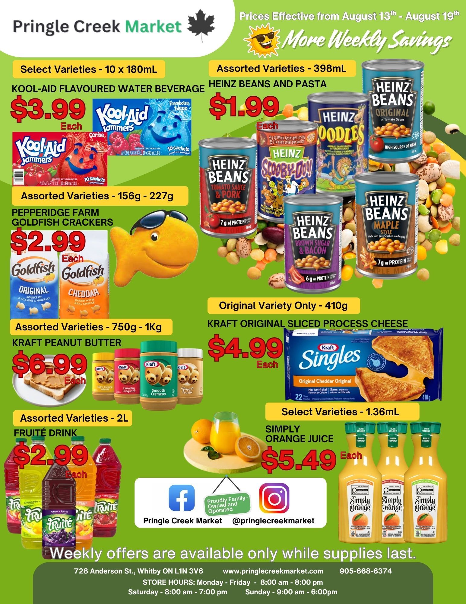 Pringle Creek Market Flyer August 13 to 19