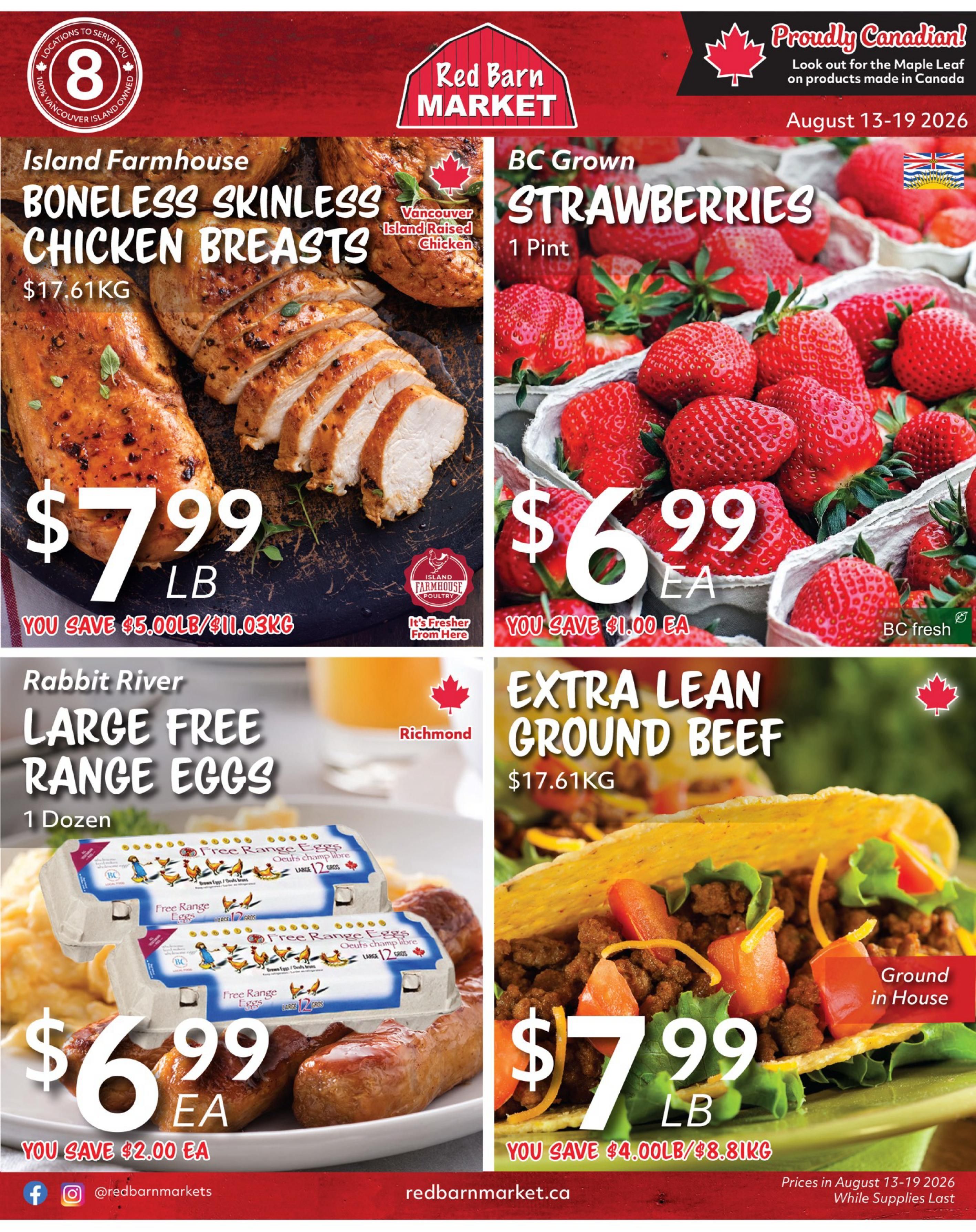Red Barn Market Flyer August 13 to 19