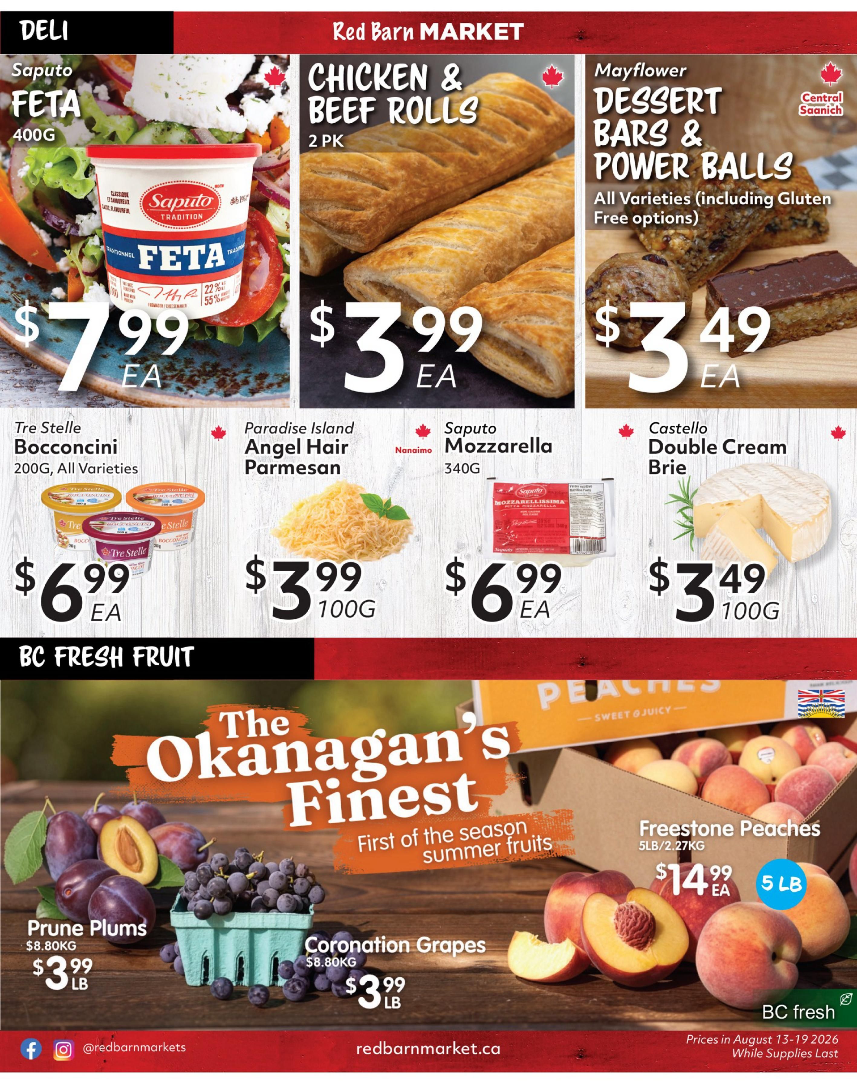 Red Barn Market Flyer August 13 to 19