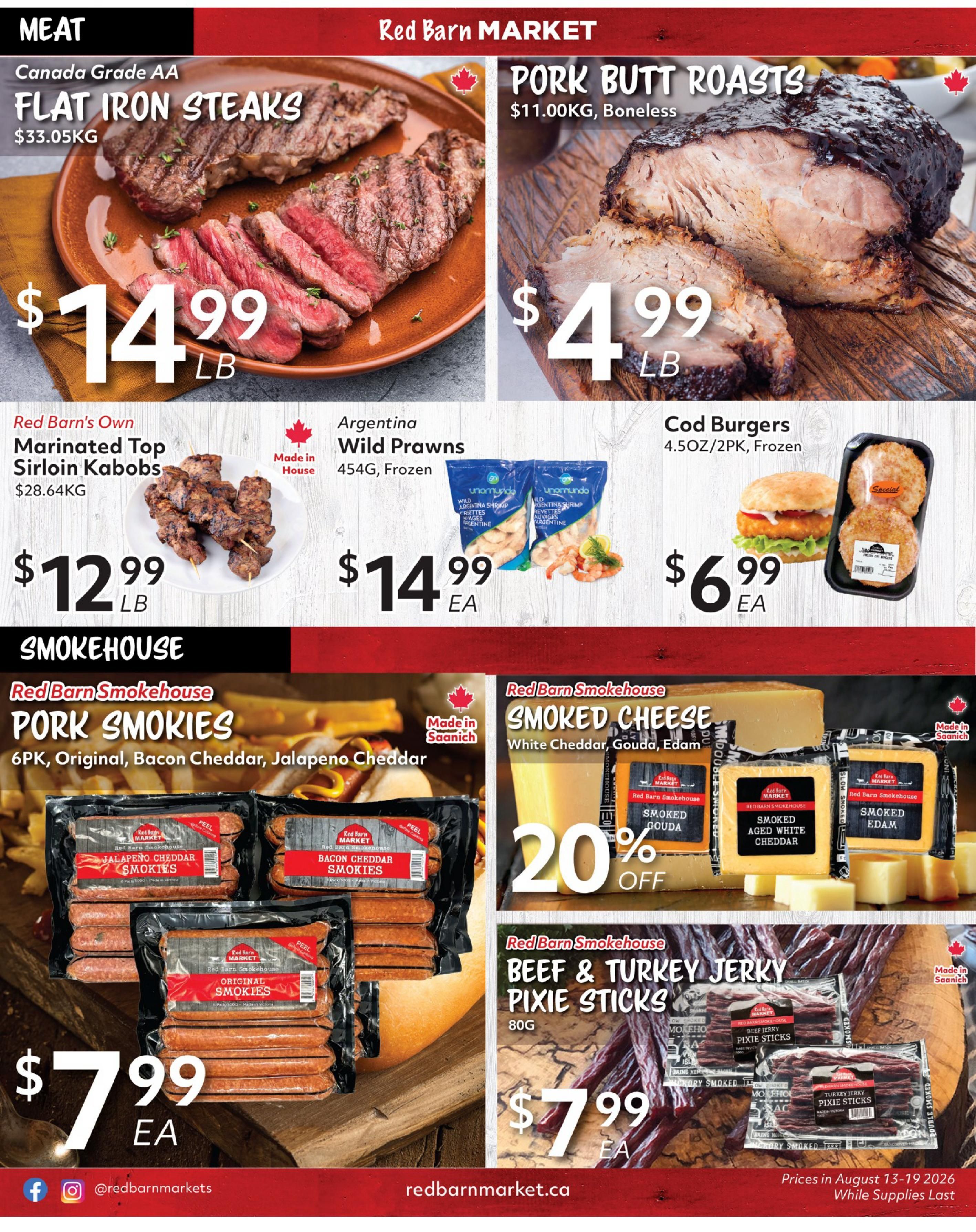 Red Barn Market Flyer August 13 to 19