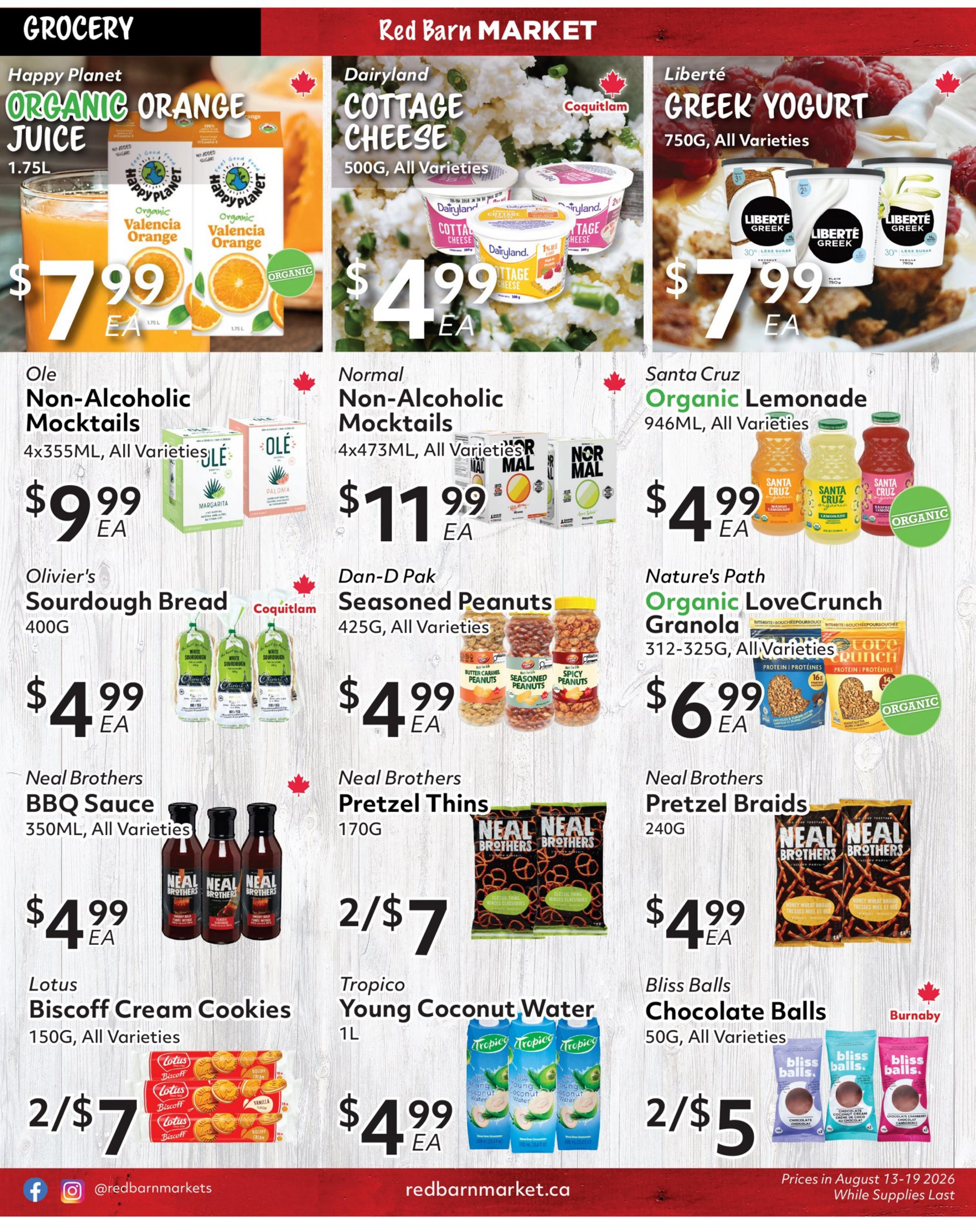 Red Barn Market Flyer August 13 to 19