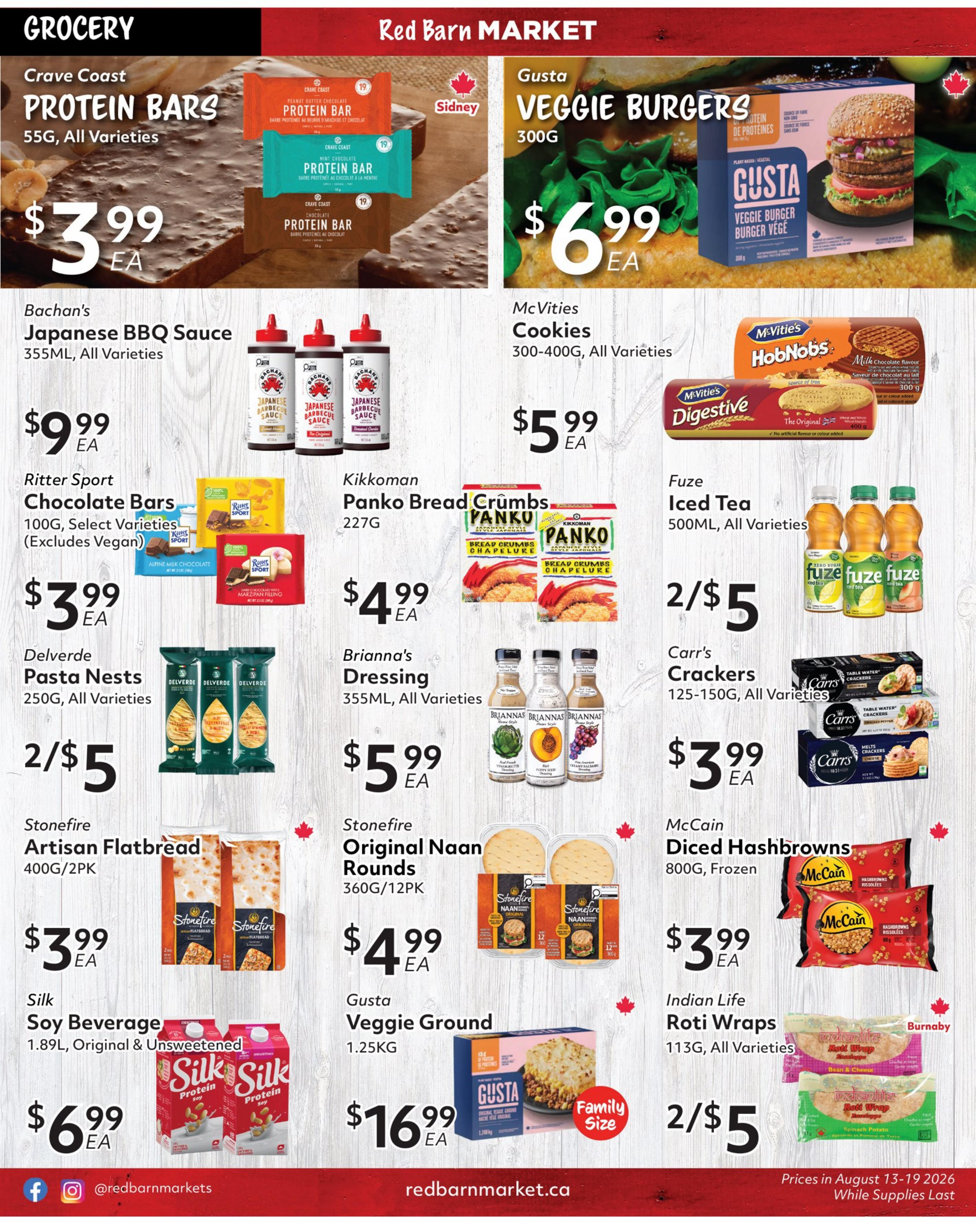 Red Barn Market Flyer August 13 to 19