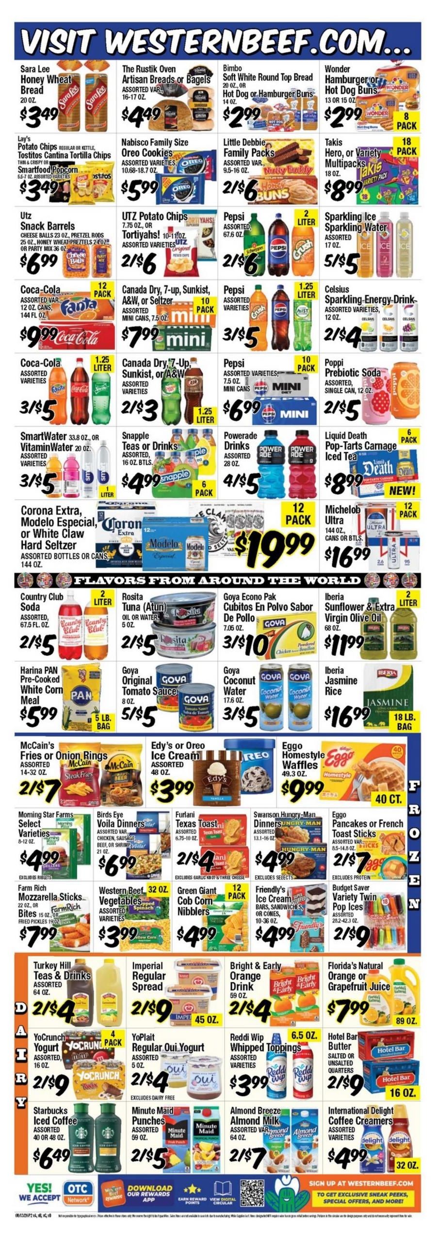 Western Beef (Carle Place–Mineola Area, NY) Weekly Ad August 13 - 19, 2026
