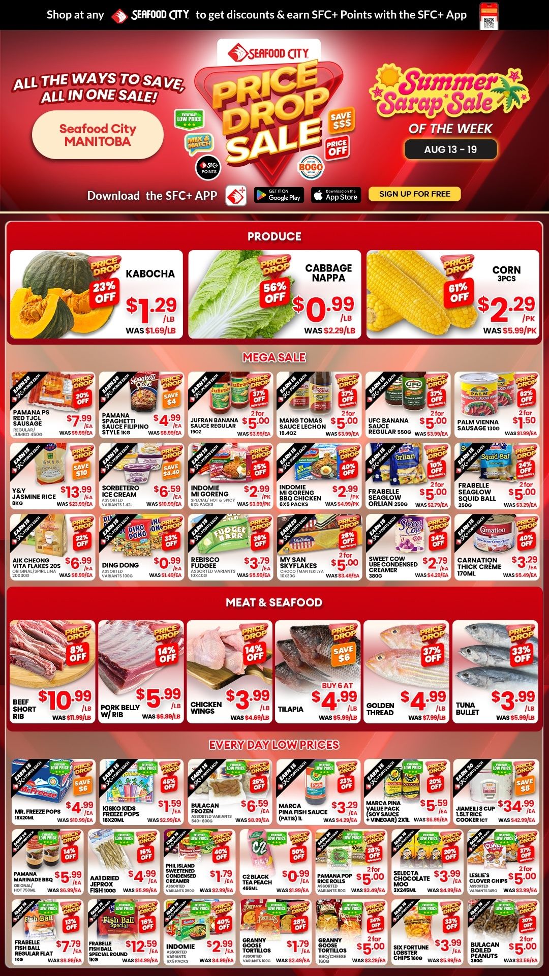Seafood City Supermarket (MB) Flyer August 13 to 19