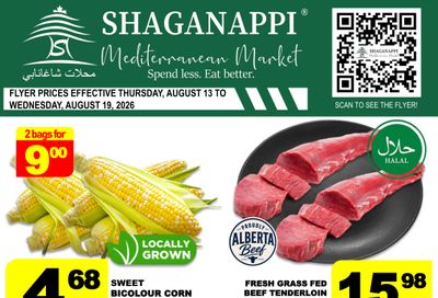 Shaganappi Mediterranean Market Flyer August 13 to 19