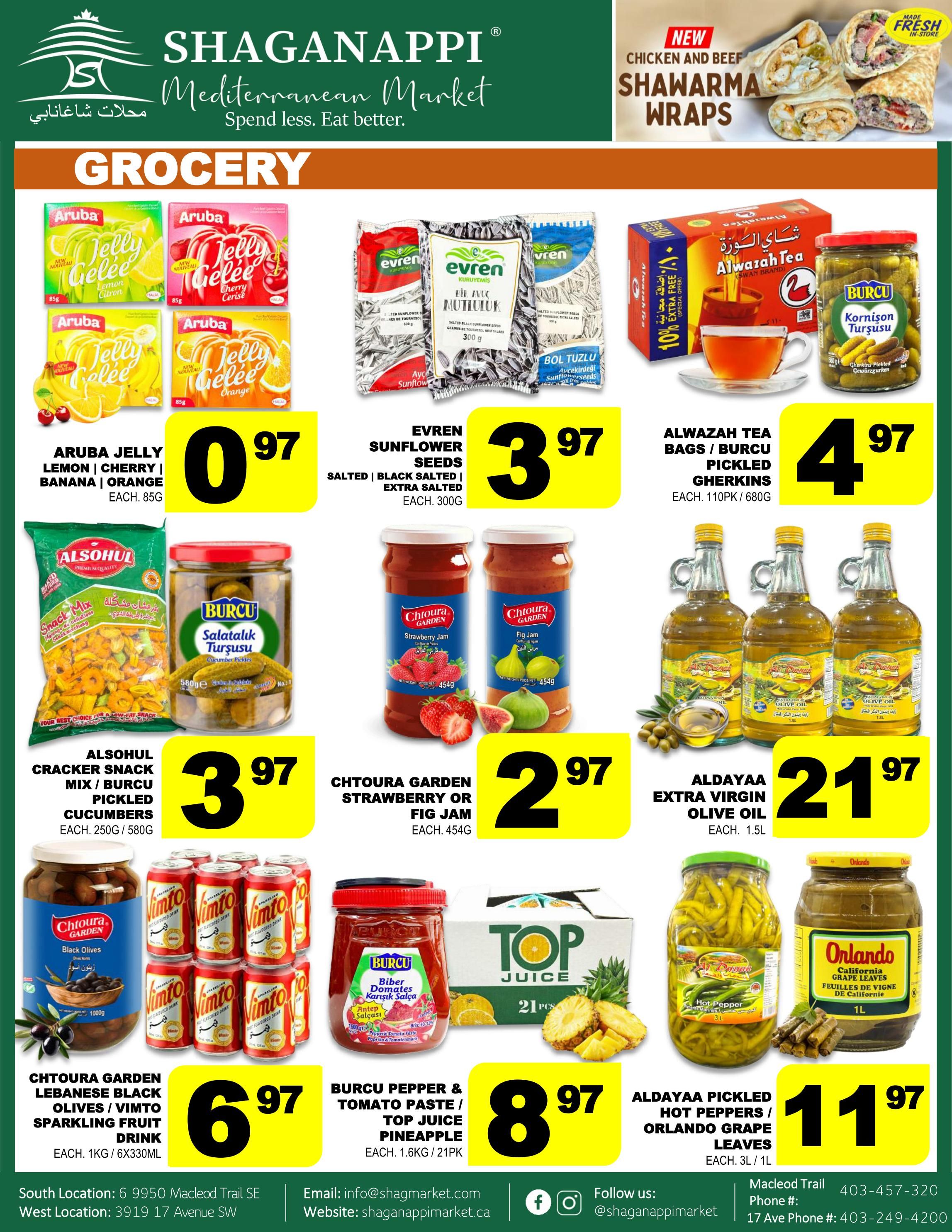Shaganappi Mediterranean Market Flyer August 13 to 19
