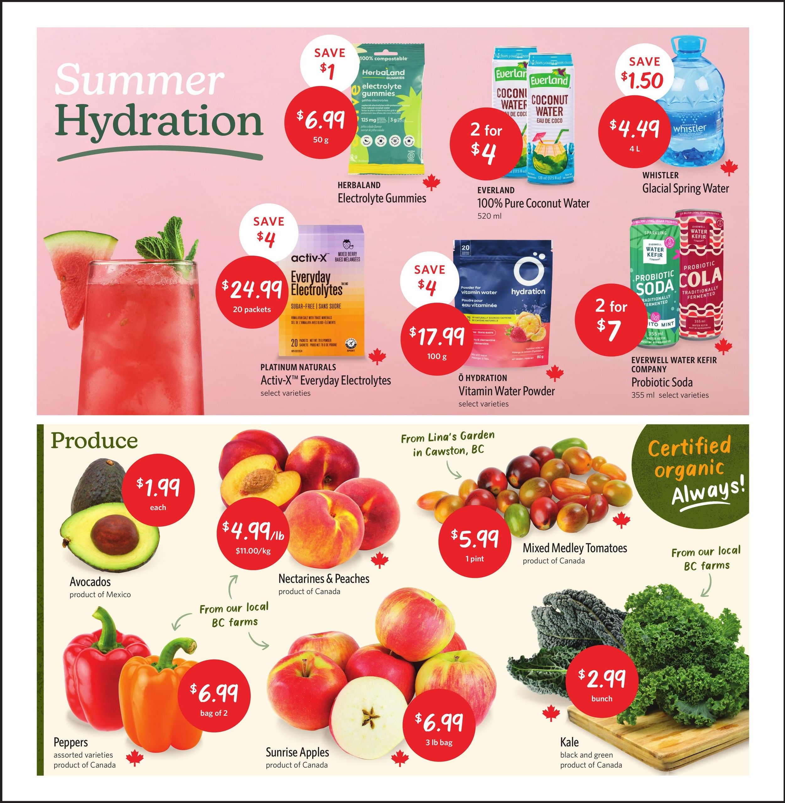 Nature's Fare Markets Flyer August 13 to 26