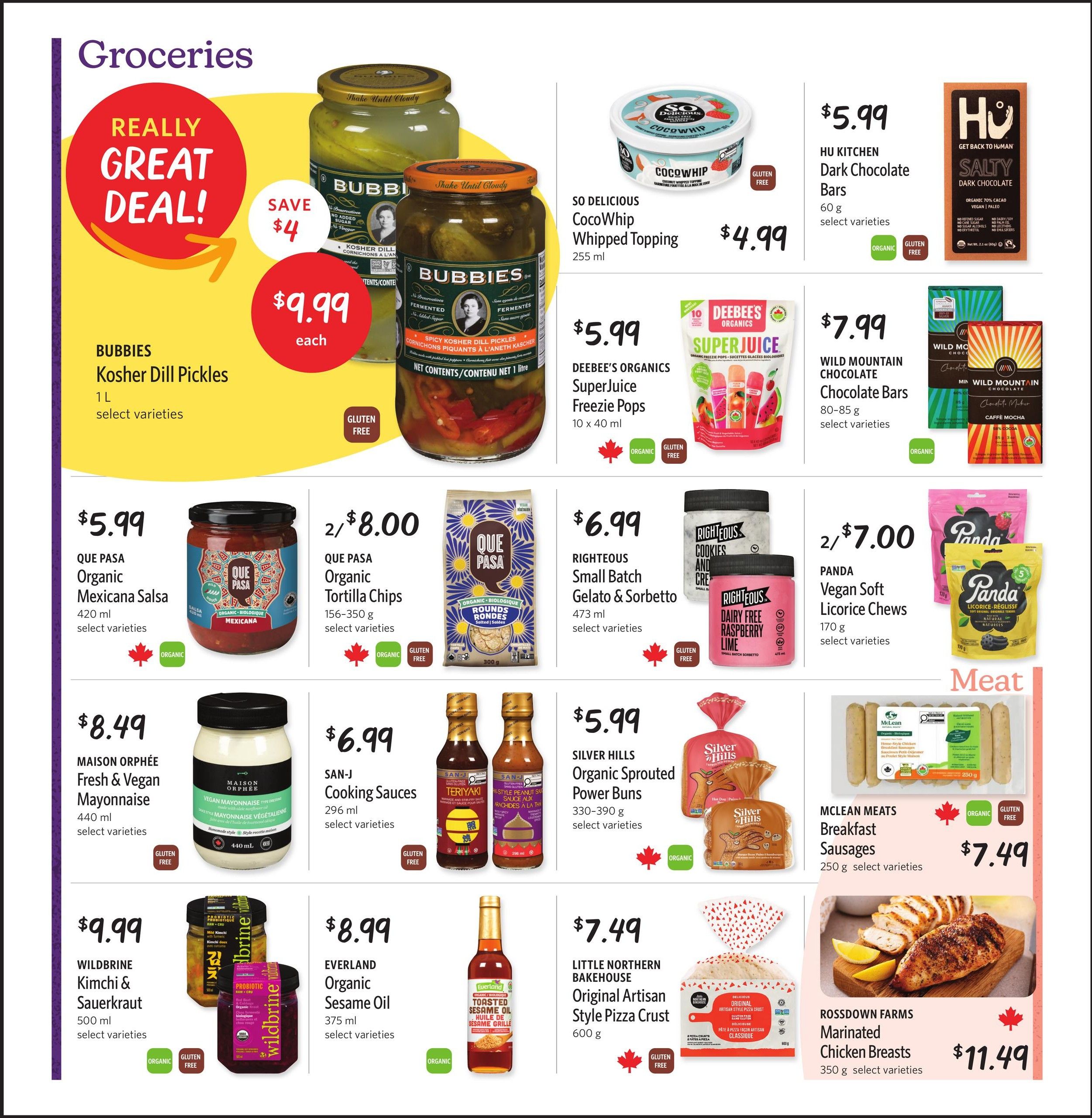 Nature's Fare Markets Flyer August 13 to 26