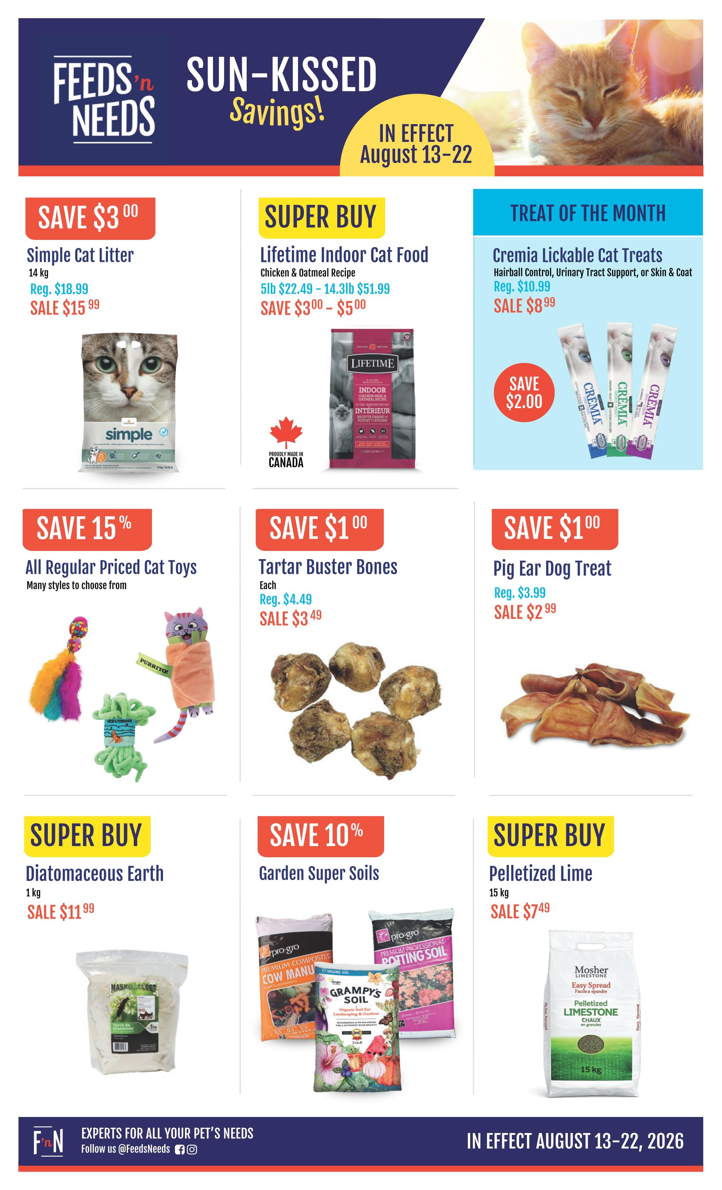 ShurGain Feeds'n Needs Flyer August 13 to 22