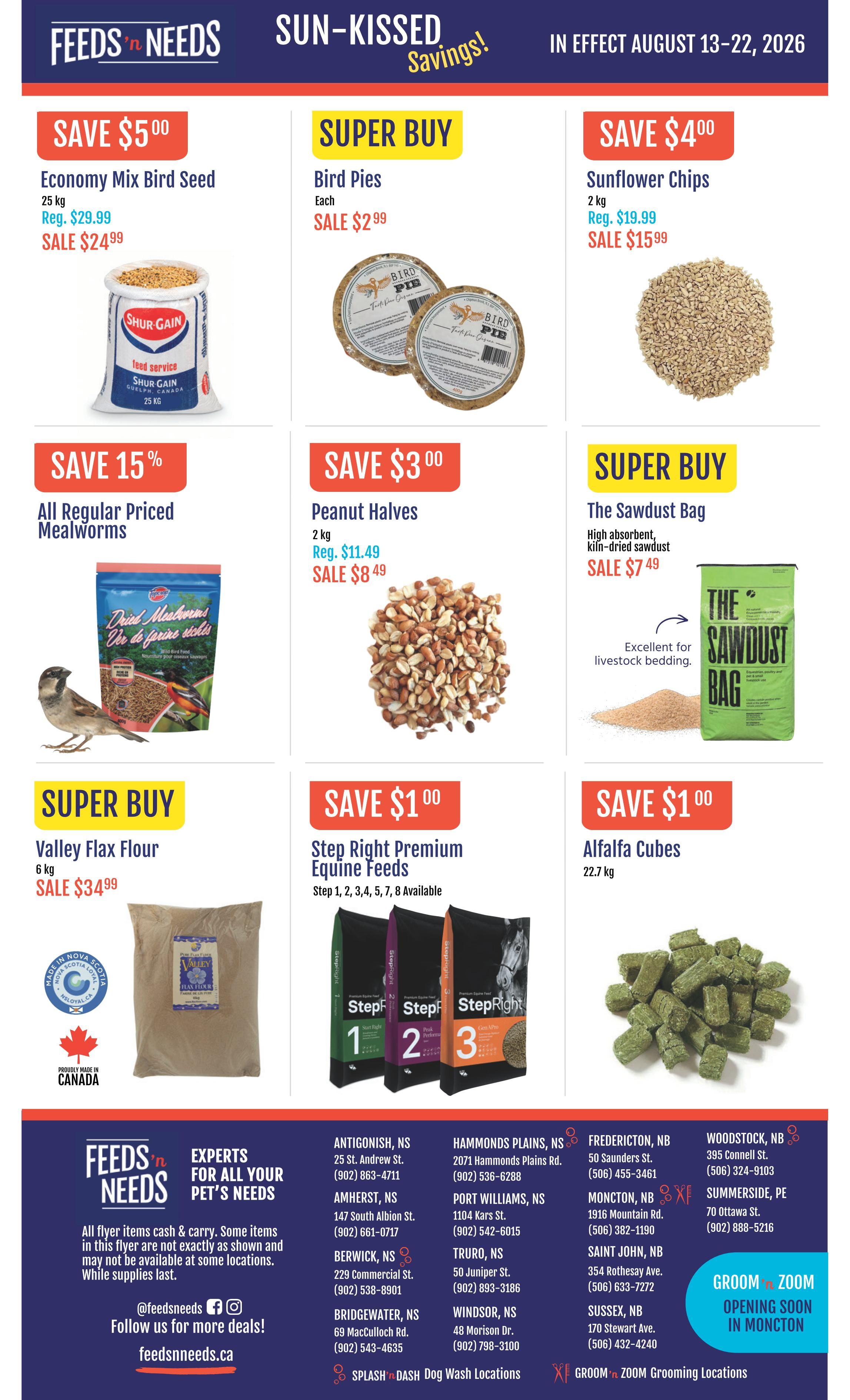 ShurGain Feeds'n Needs Flyer August 13 to 22