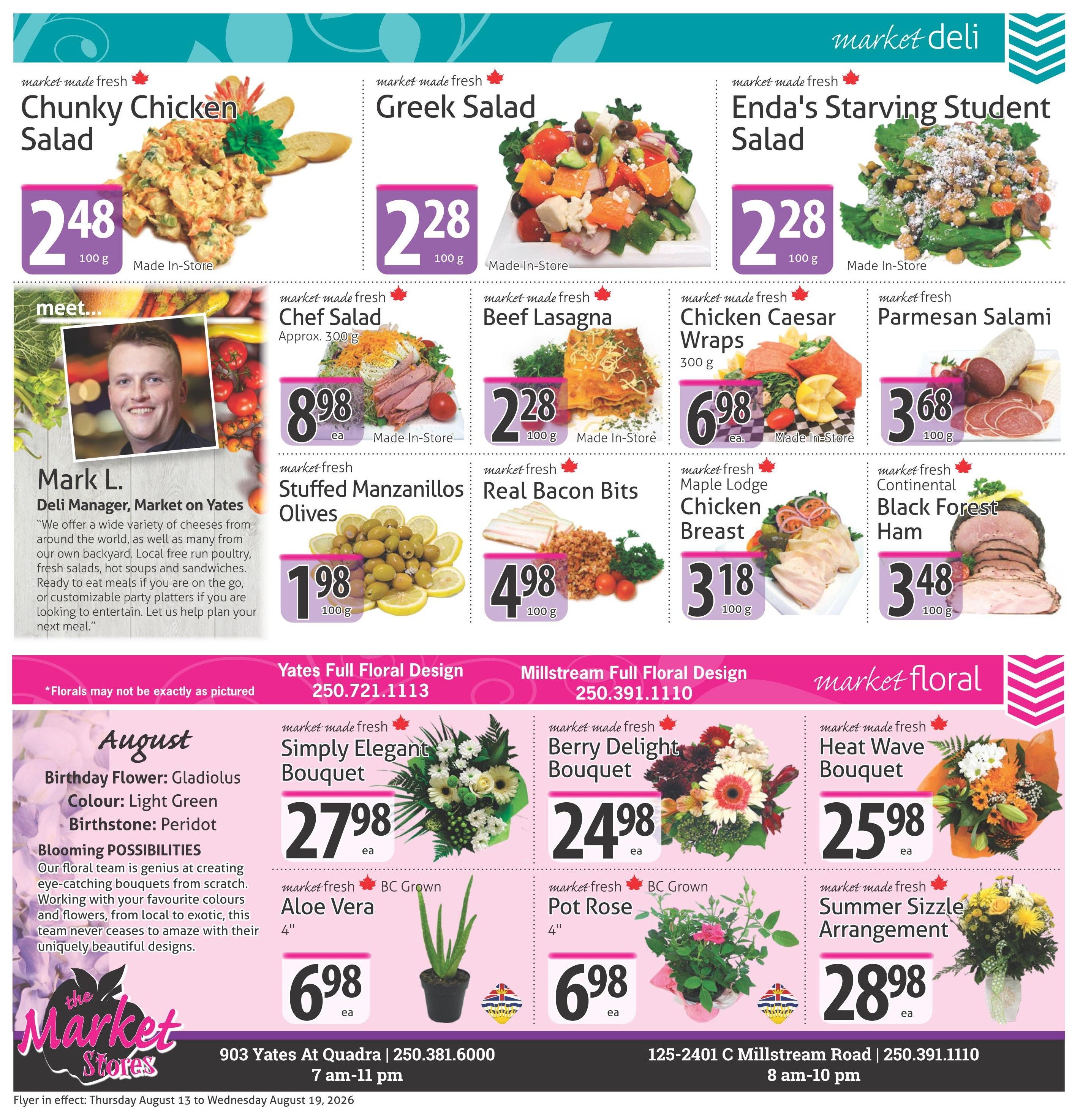 The Market Stores Flyer August 13 to 19